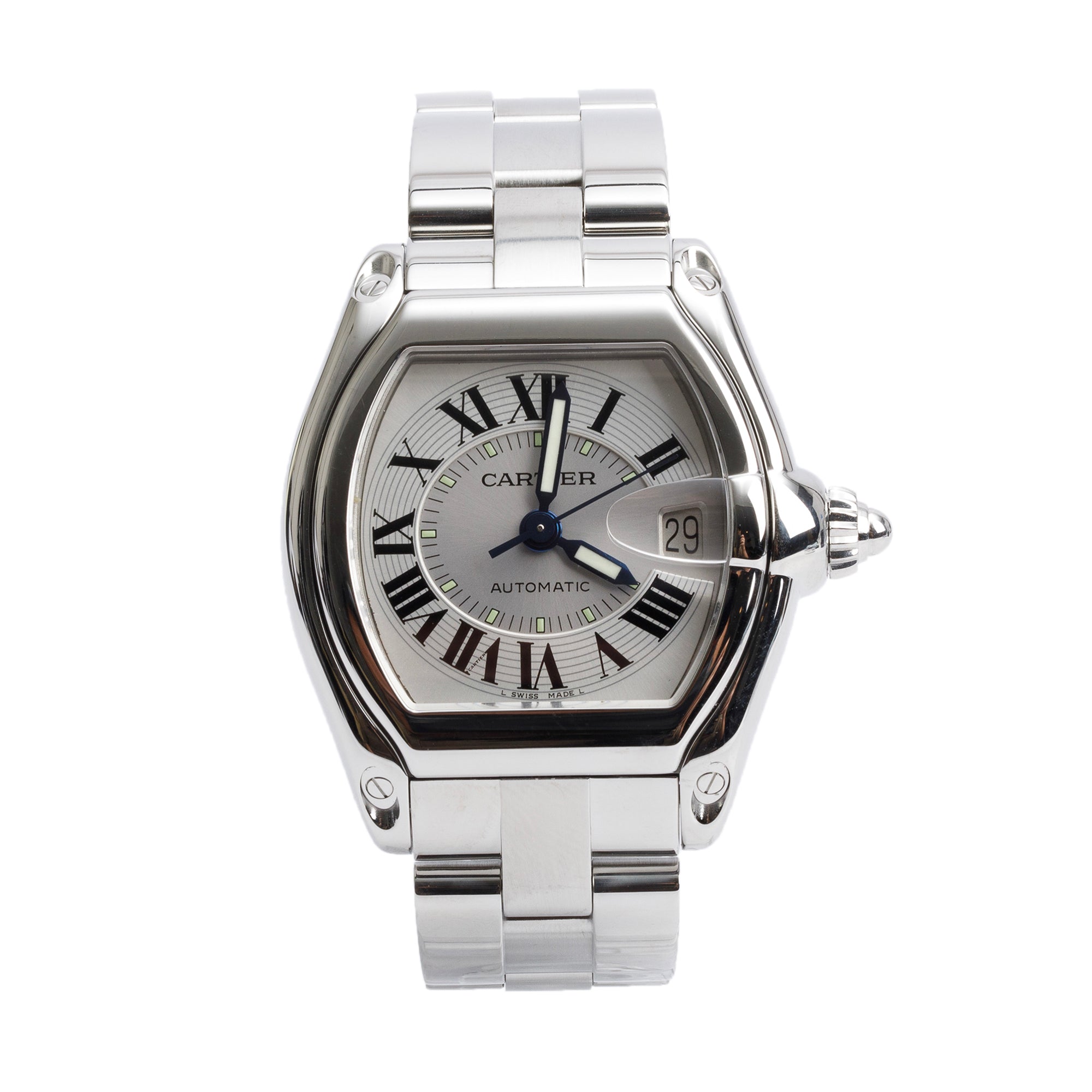 Cartier Stainless Steel Roadster Automatic Watch 2510