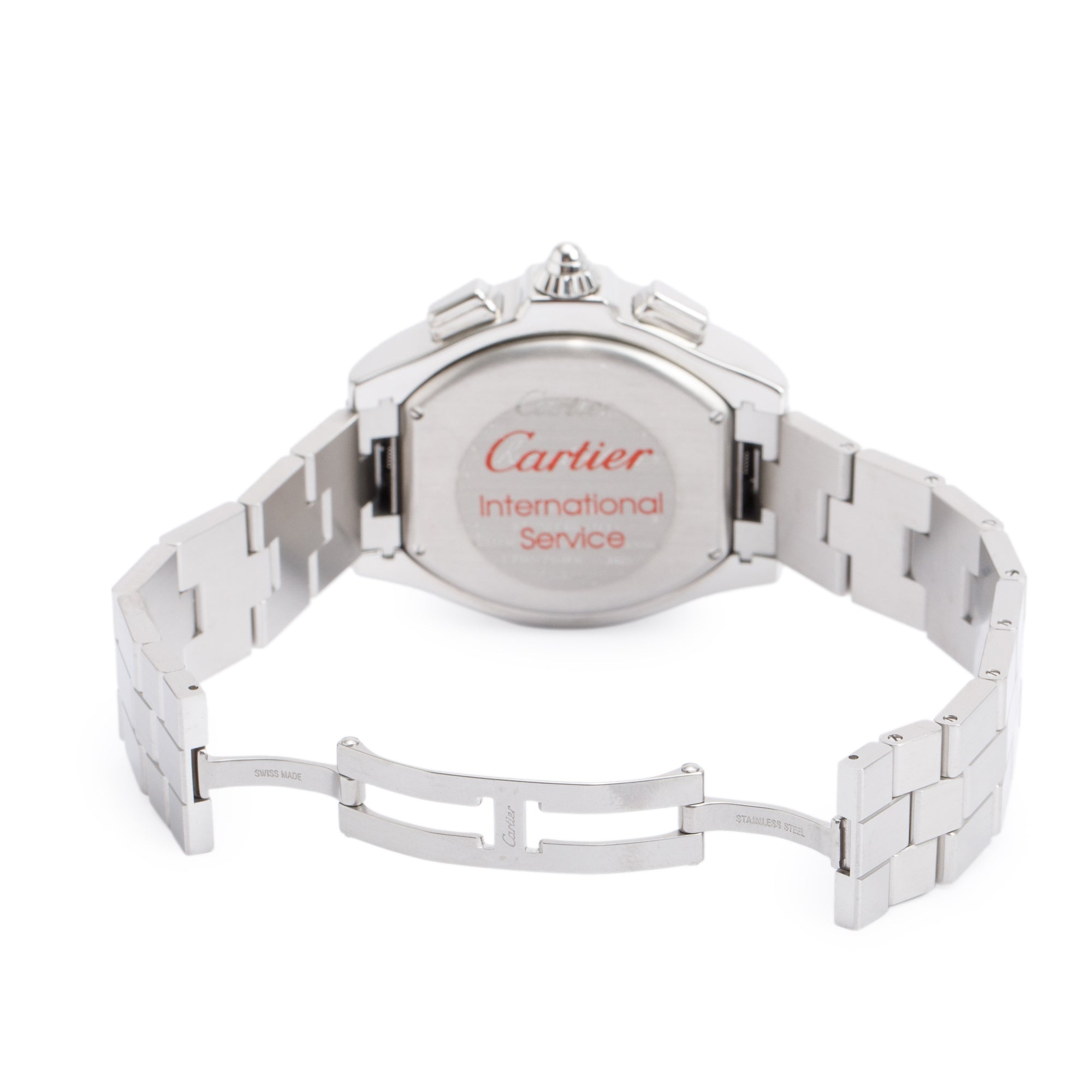 Cartier Stainless Steel Roadster XL Chronograph Automatic Watch 3405 w/ Box & Papers