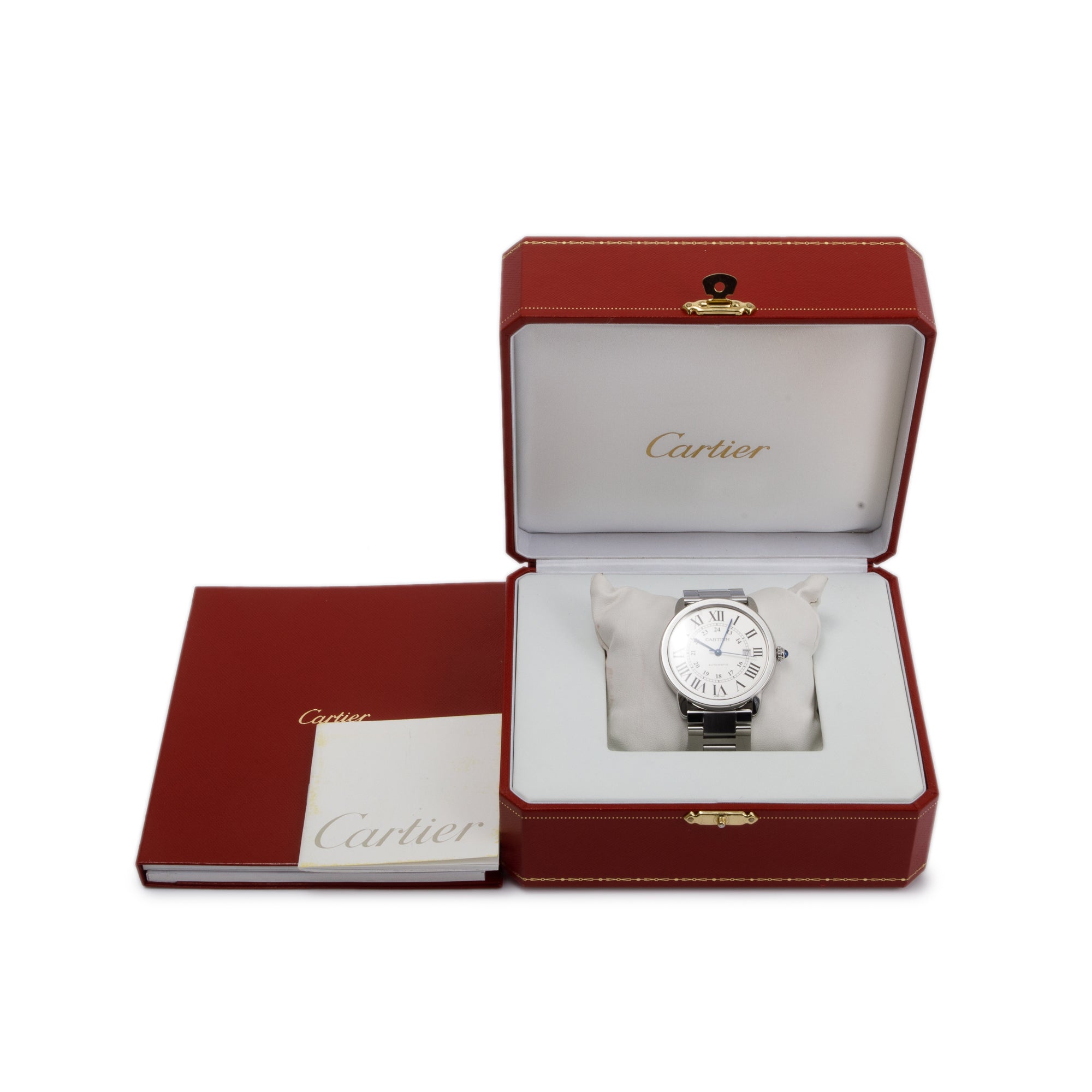 Cartier Stainless Steel Ronde Solo 42 MM Automatic Watch w/ Box & Papers