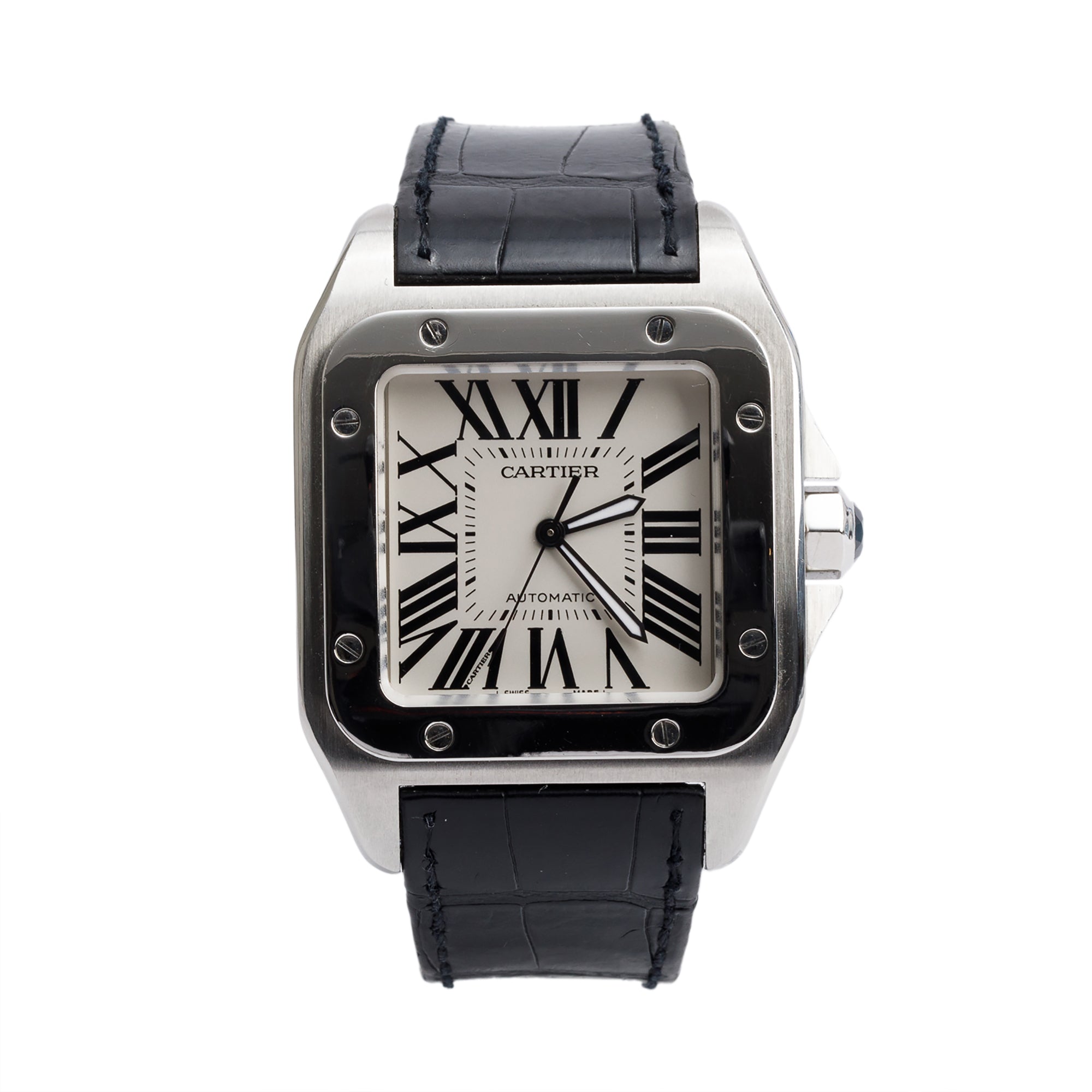 Cartier Stainless Steel Santos 100 XL Automatic Watch 2656
