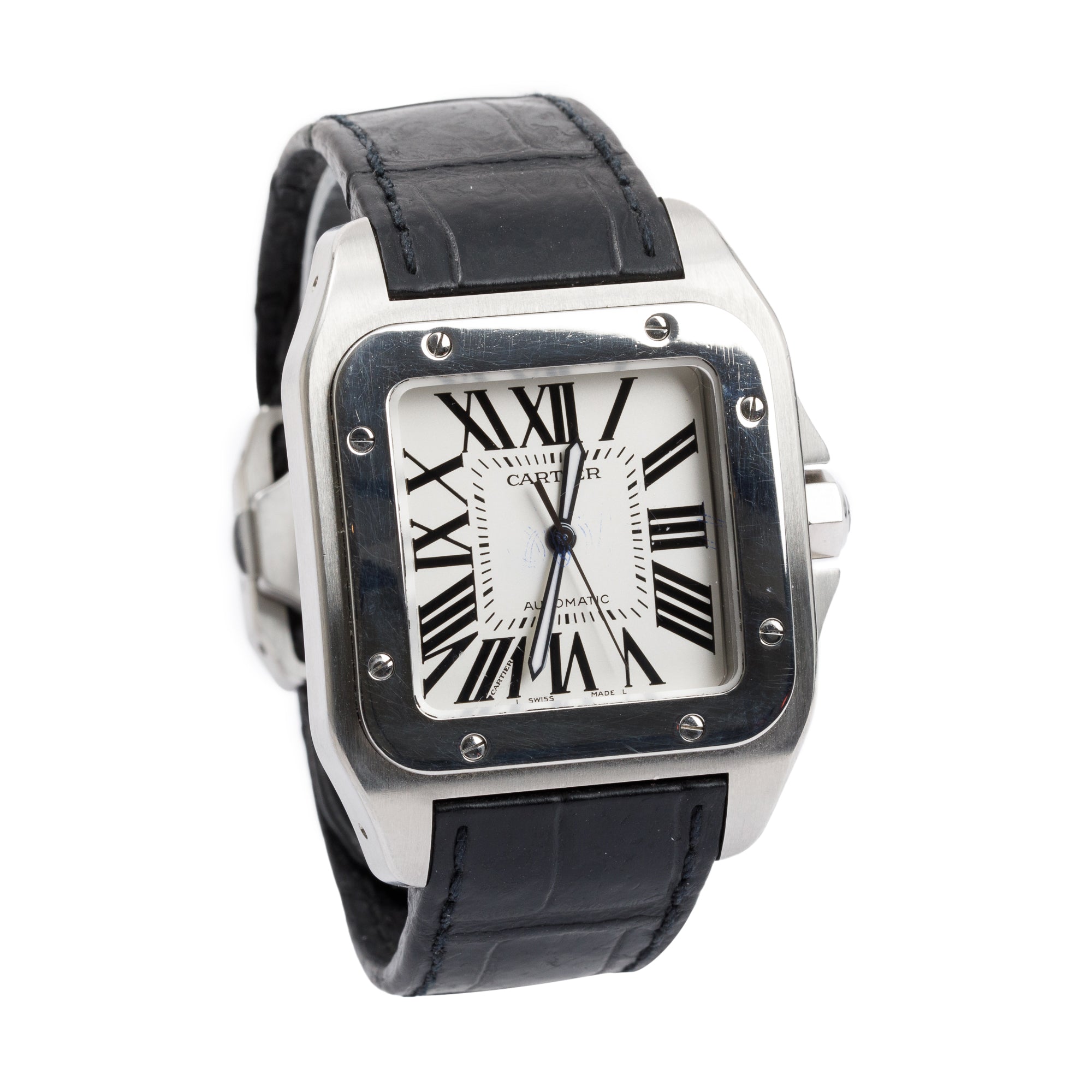 Cartier Stainless Steel Santos 100 XL Automatic Watch