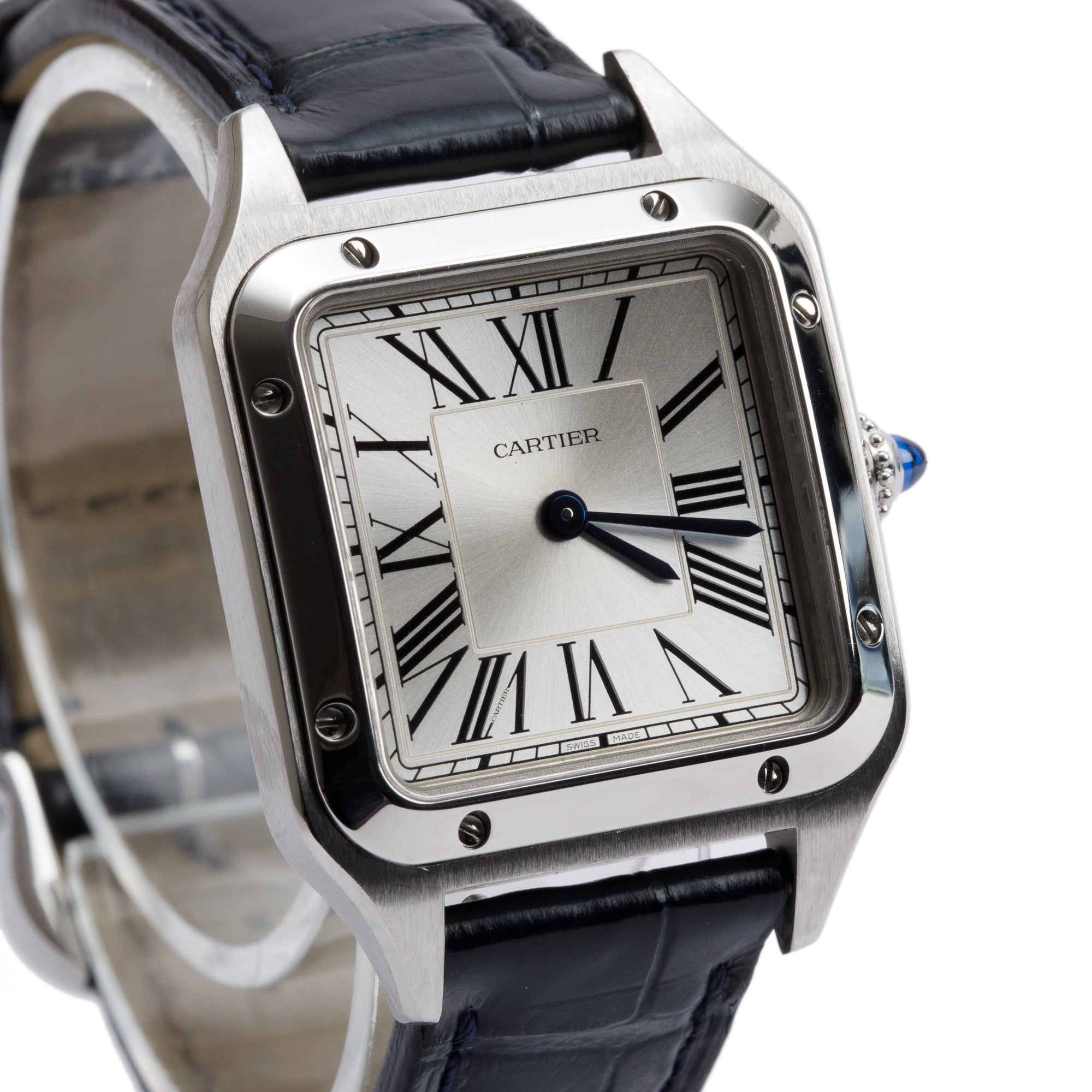 Cartier Stainless Steel Santos Dumont Watch, Small Model