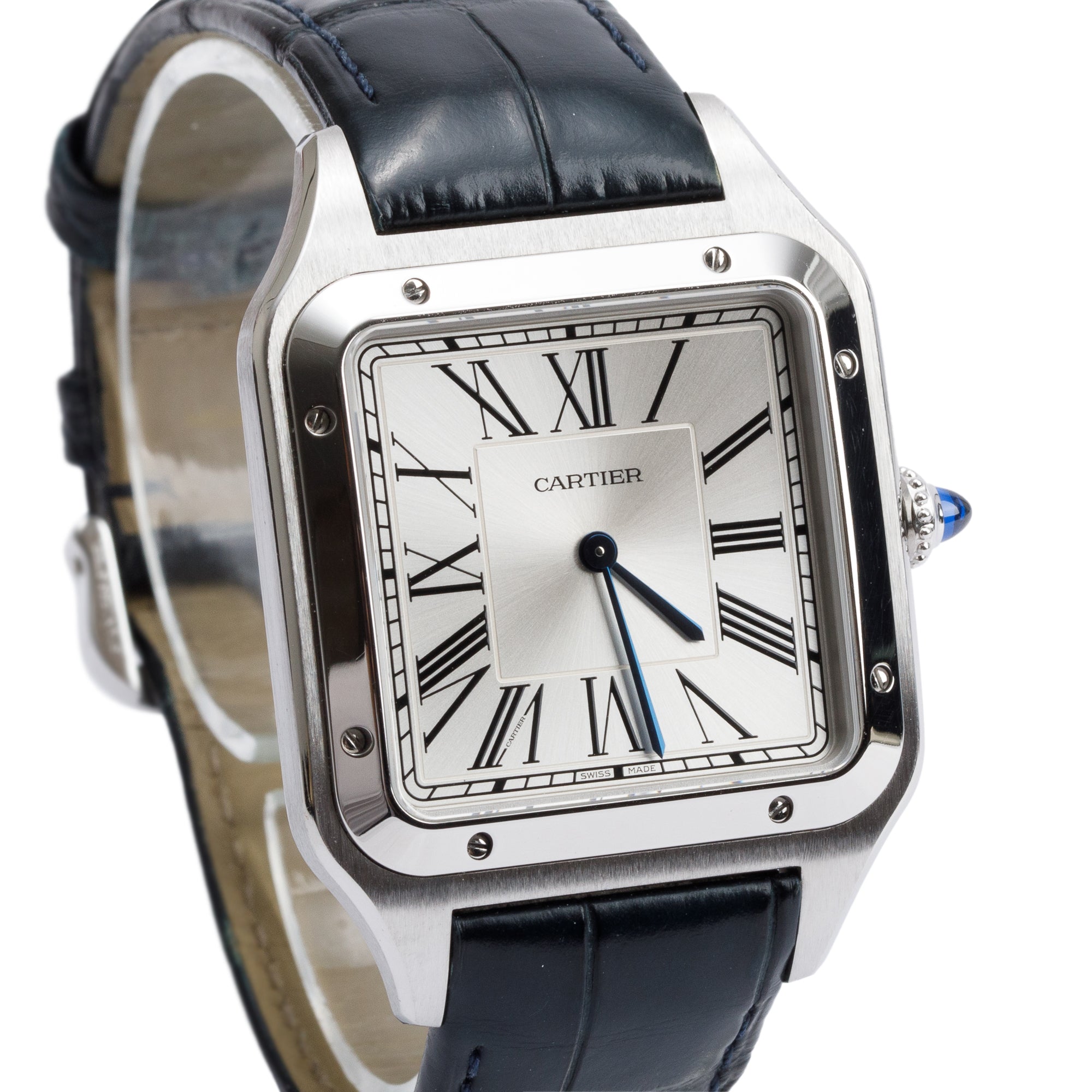 Cartier Stainless Steel Santos Dumont Watch, XL Model 4305