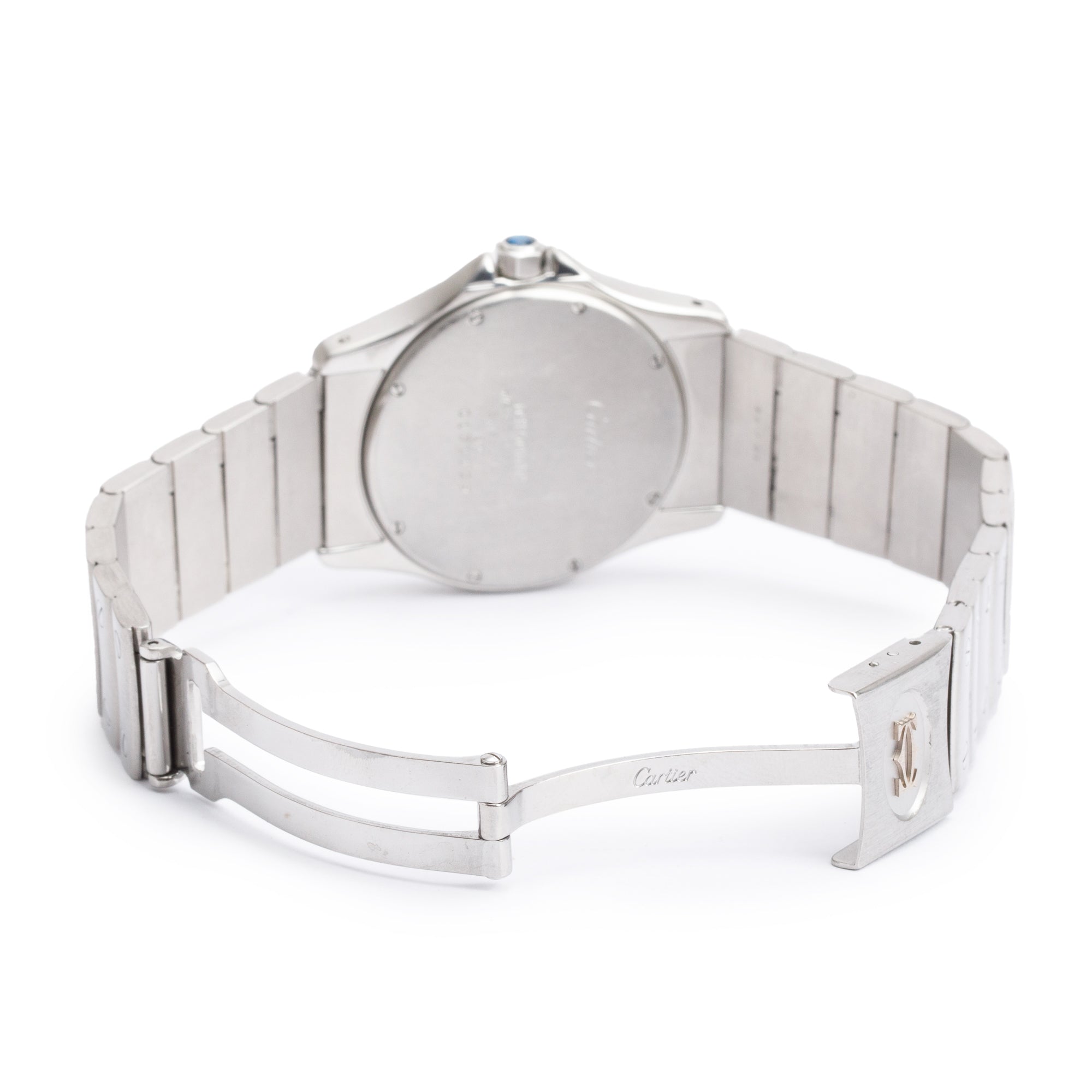 Cartier Stainless Steel Santos Ronde 33 MM Automatic Watch 1920
