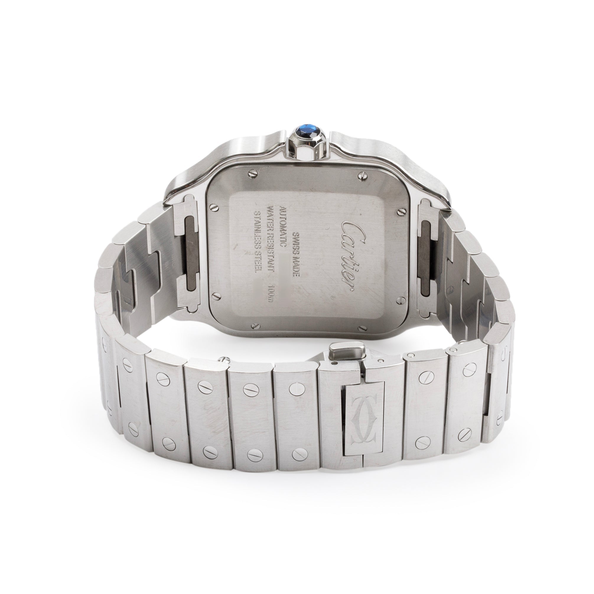 Cartier Stainless Steel Santos de Cartier Automatic Watch, Large Model 4072 w/ Box