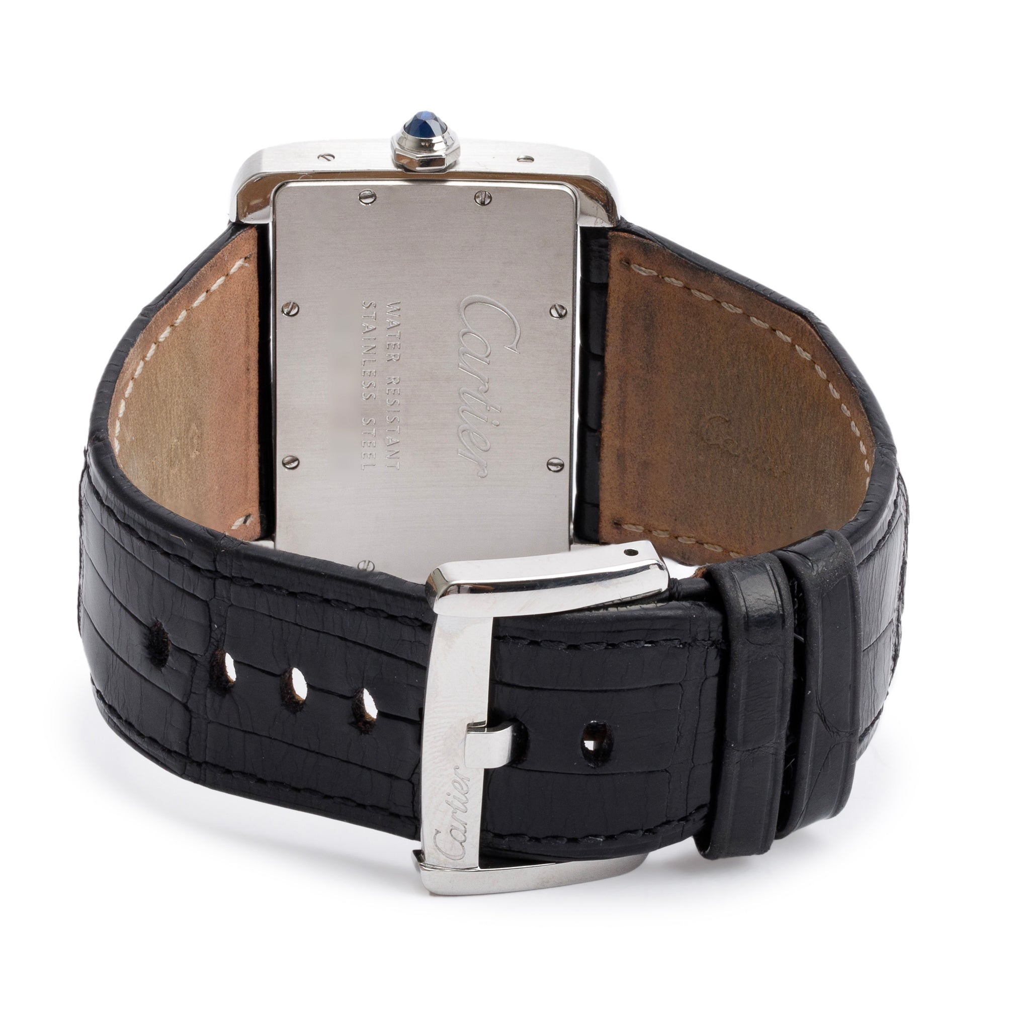 Cartier Stainless Steel Tank Divan Watch 2600