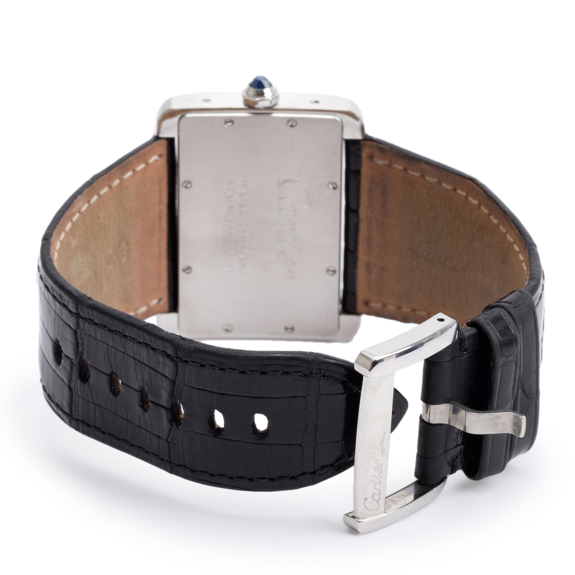 Cartier Stainless Steel Tank Divan Watch 2600