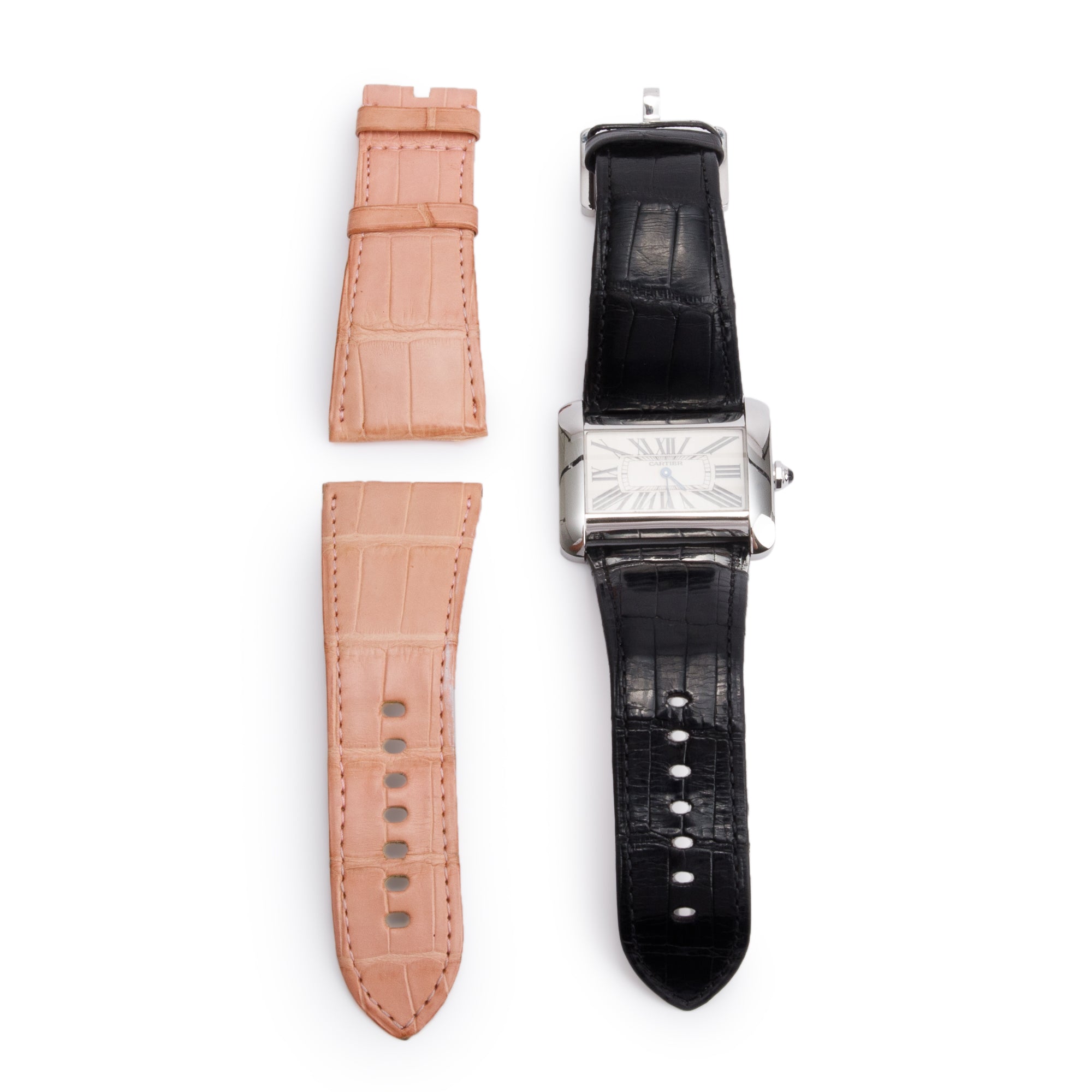 Cartier Stainless Steel Tank Divan Watch 2600