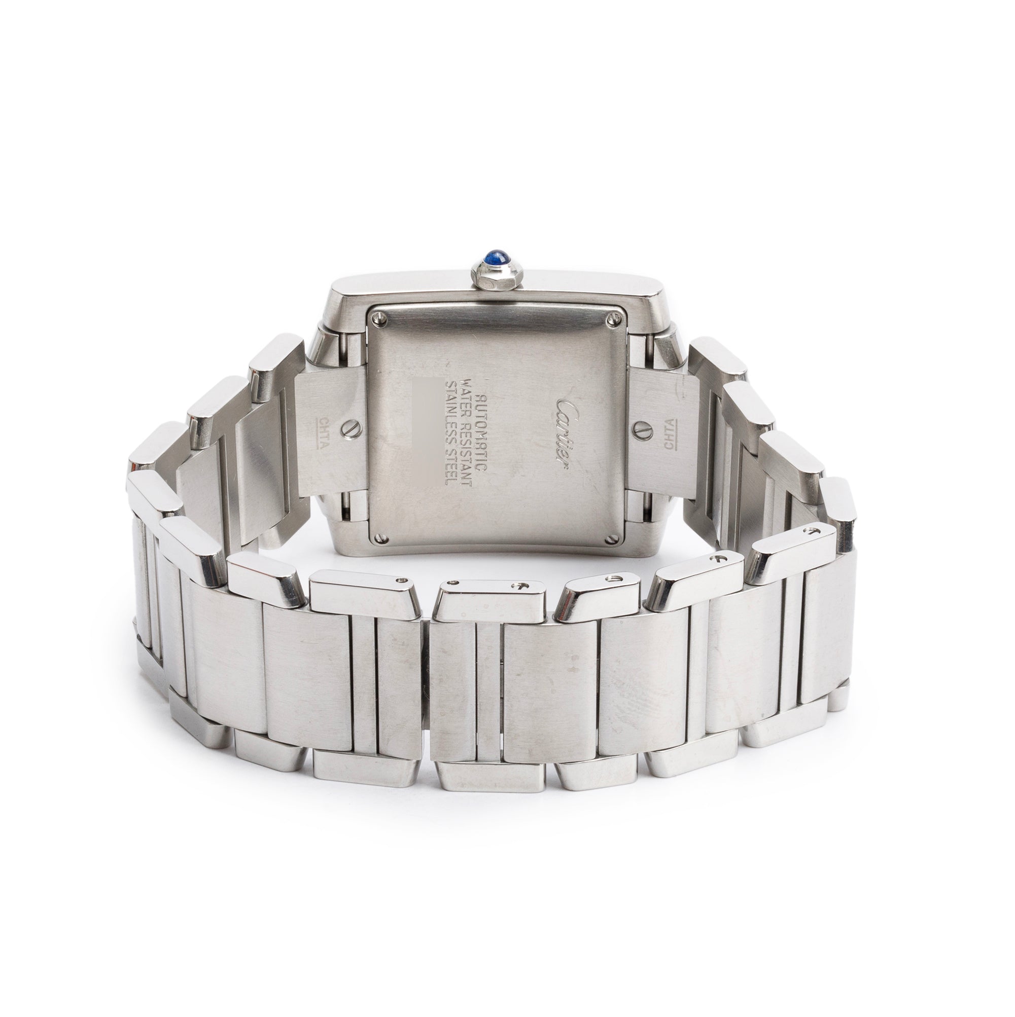 Cartier Stainless Steel Tank Francaise Automatic Watch, Large Model 2302 w/ Box