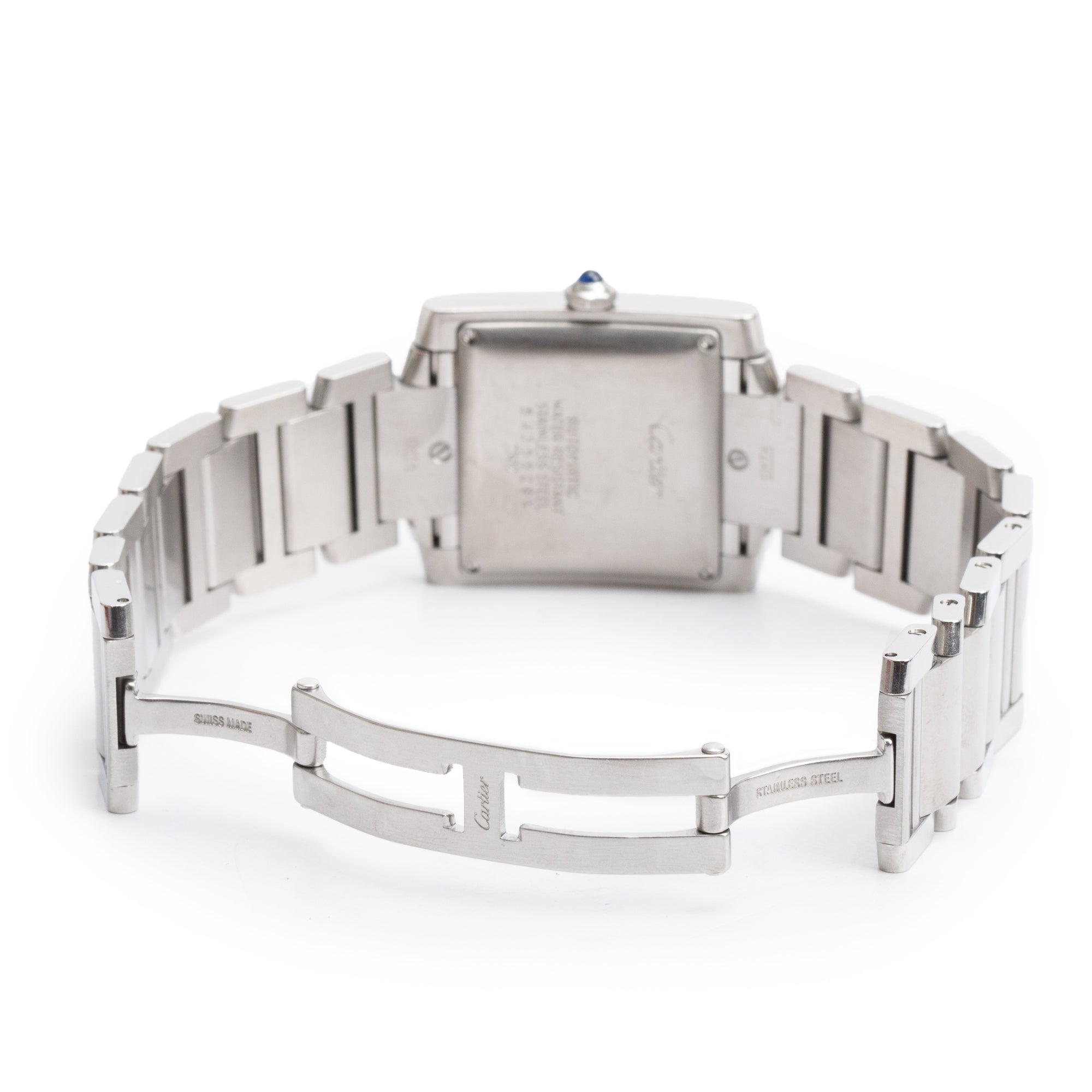 Cartier Stainless Steel Tank Francaise Automatic Watch, Large Model 2302 w/ Box
