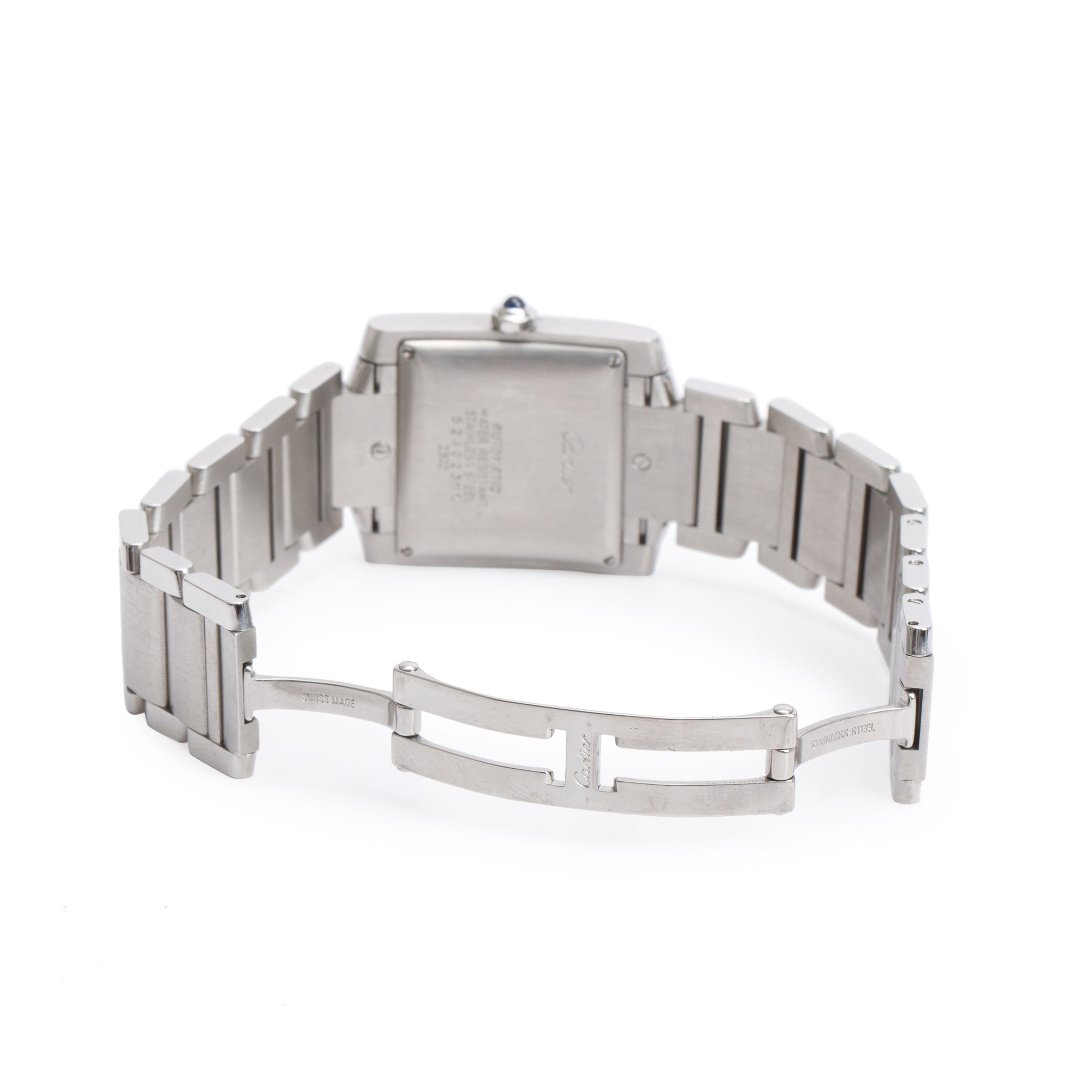 Cartier Stainless Steel Tank Francaise Automatic Watch, Large Model 2302 w/ Box & Papers