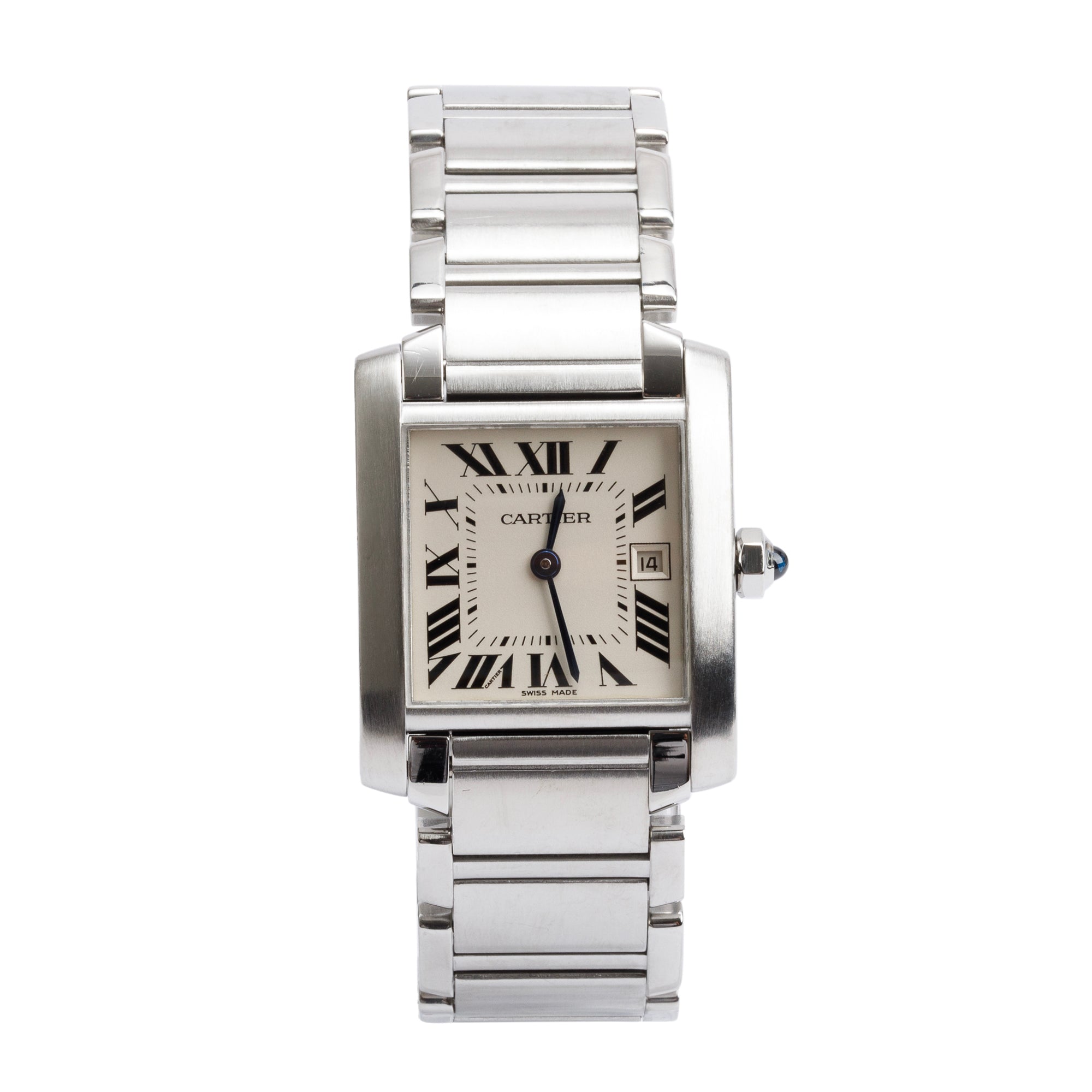 Cartier Stainless Steel Tank Francaise Watch, Medium Model 2465