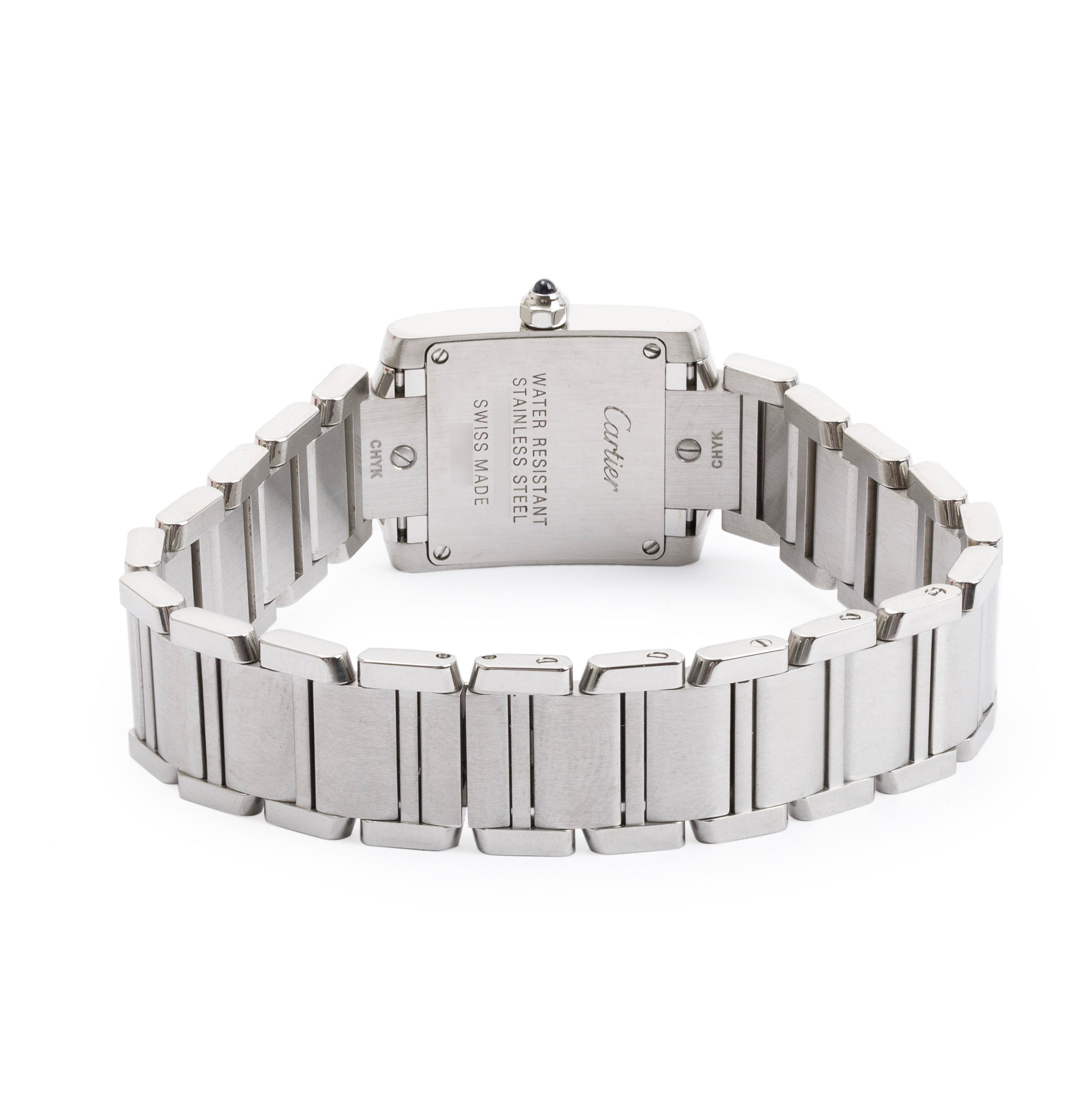 Cartier Stainless Steel Tank Francaise Watch, Small Model w/ Box & Papers