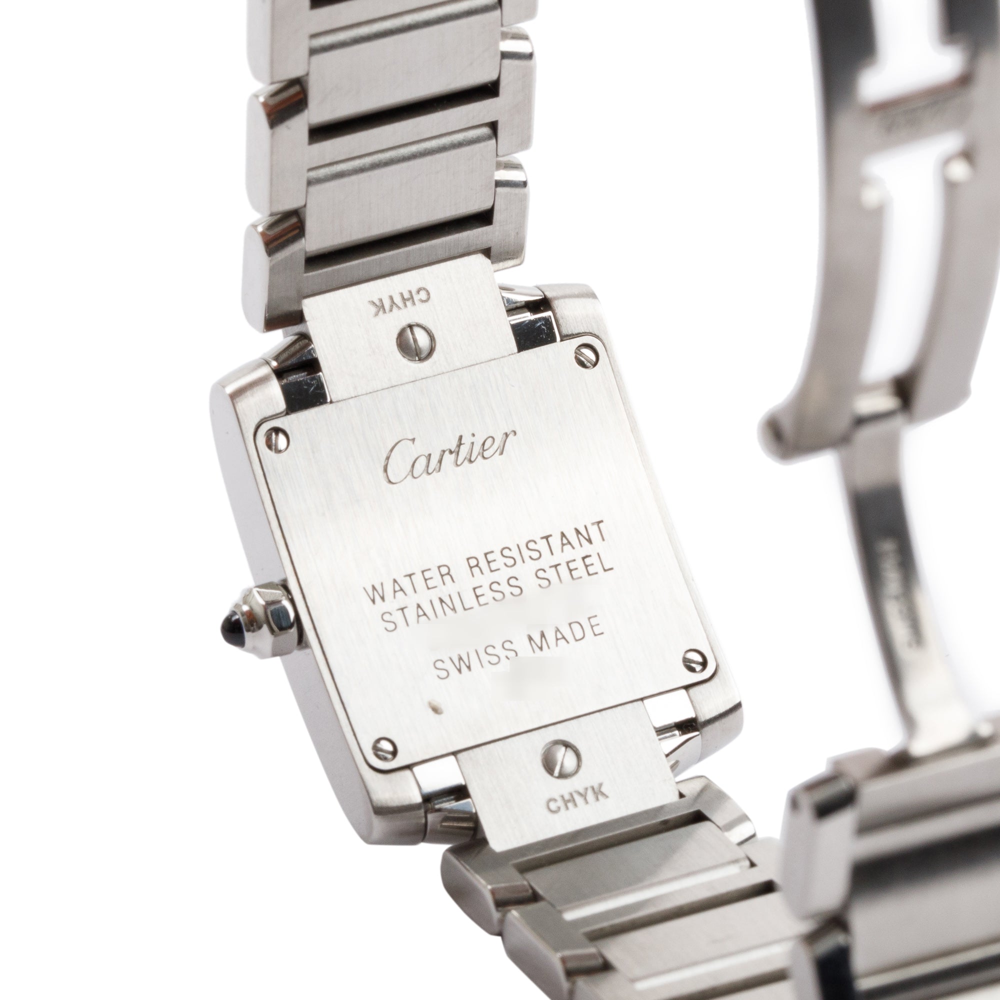 Cartier Stainless Steel Tank Francaise Watch, Small Model w/ Box & Papers