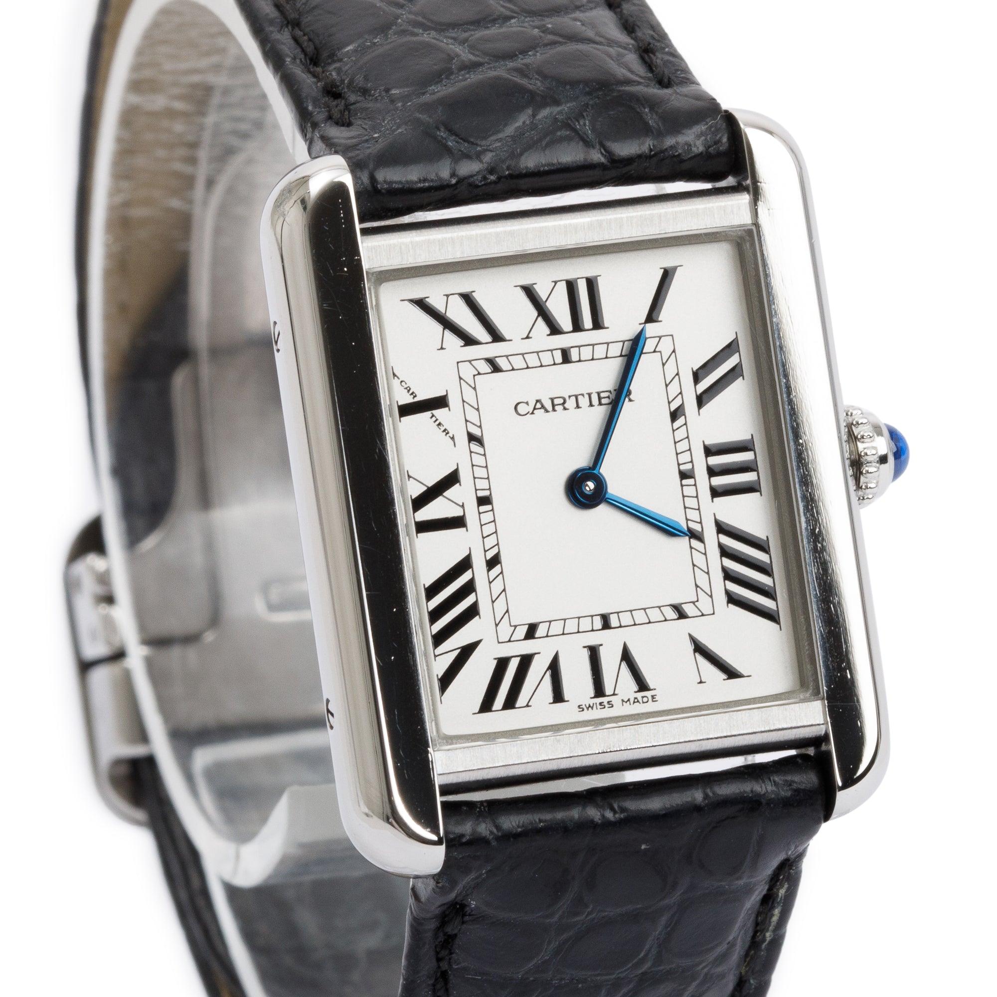 Cartier Stainless Steel Tank Solo 24 MM Watch, Small Model