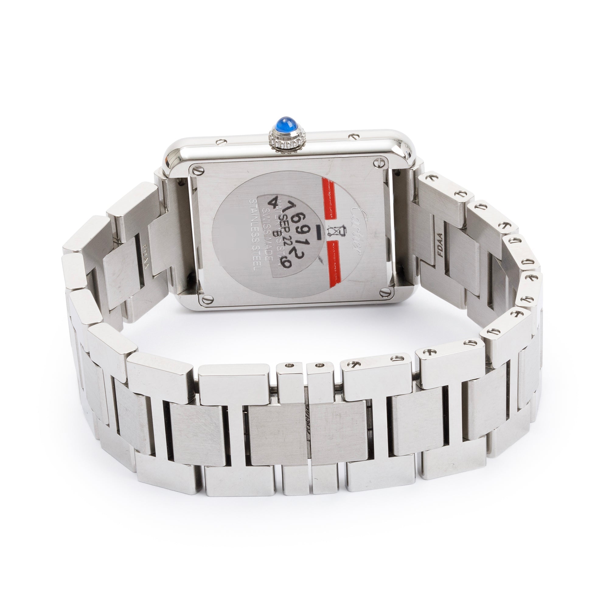 Cartier Stainless Steel Tank Solo 24 MM Watch, Small Model w/ Box & Receipt