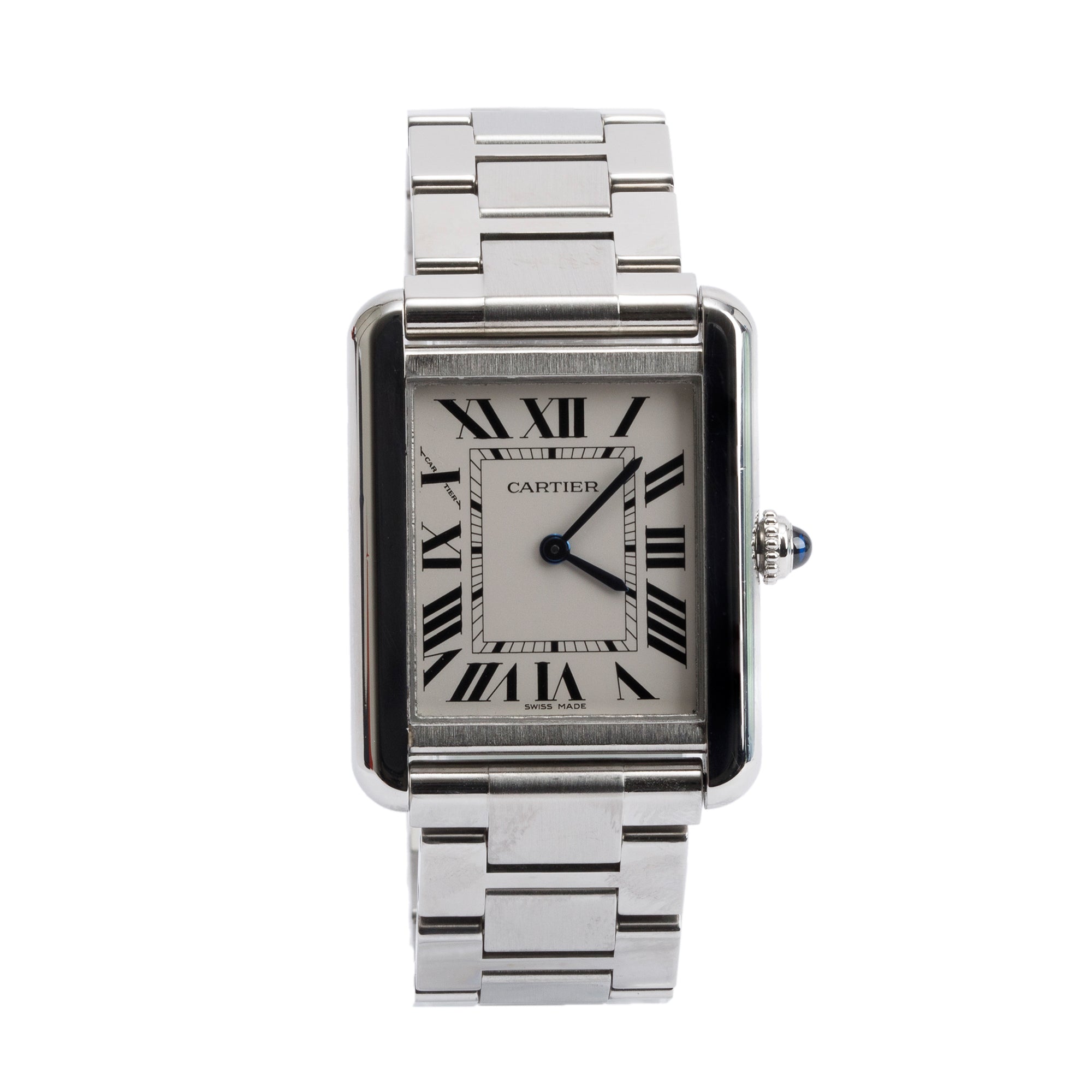 Cartier Stainless Steel Tank Solo 24 MM Watch, Small Model w/ Box