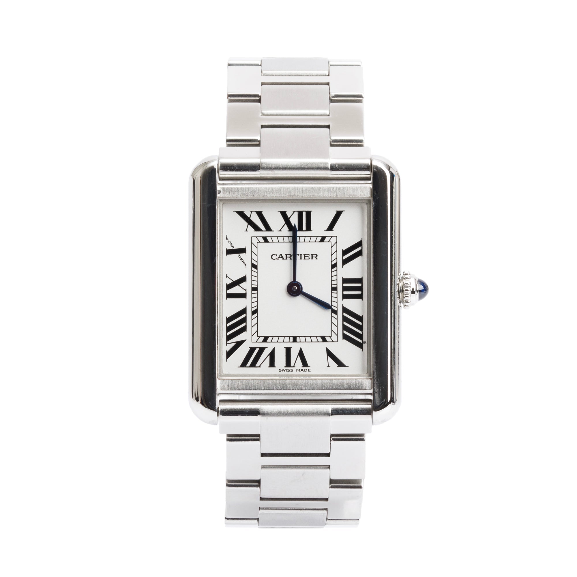 Cartier Stainless Steel Tank Solo Quartz Watch, Medium Model 3170