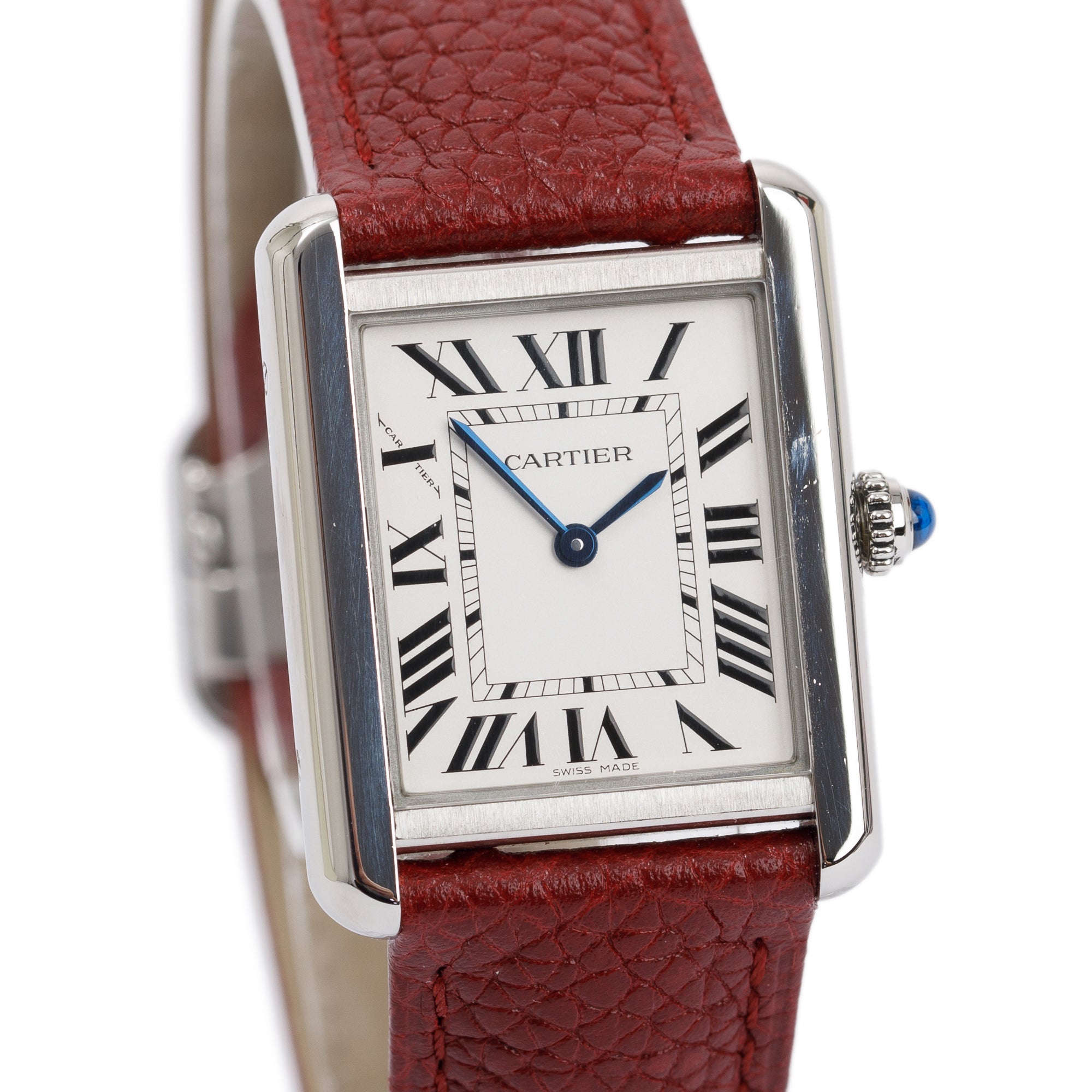 Cartier Stainless Steel Tank Solo Watch w/ Box & Papers