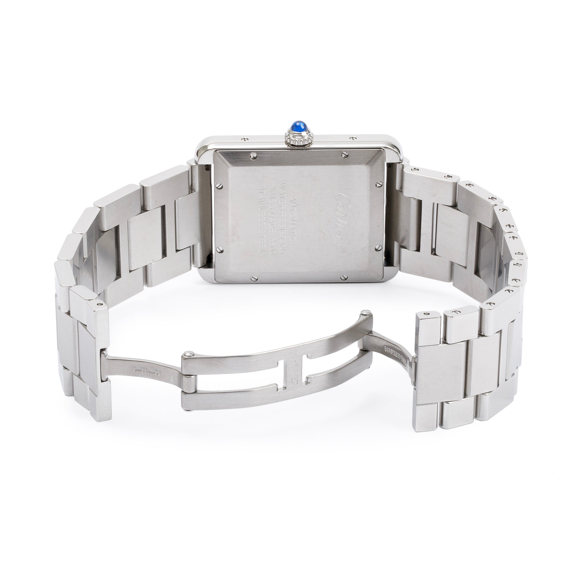 Cartier Stainless Steel Tank Solo XL 31 MM Automatic Watch w/ Box & Papers