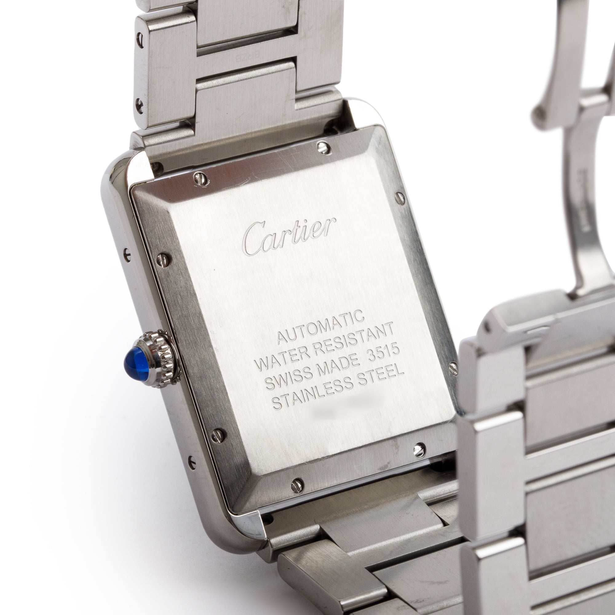 Cartier Stainless Steel Tank Solo XL 31 MM Automatic Watch w/ Box & Papers