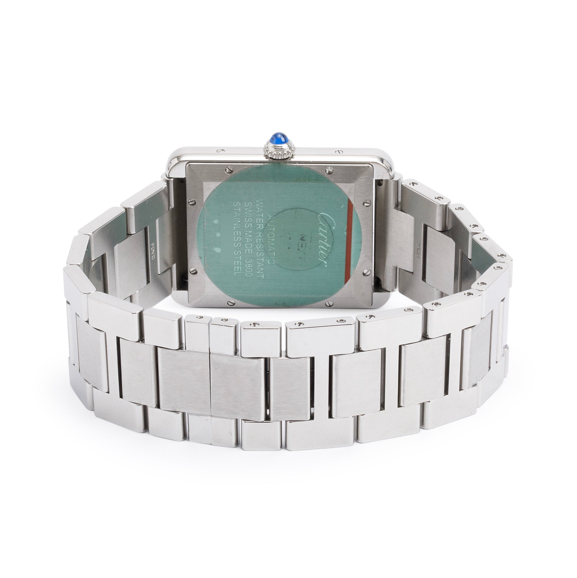Cartier Stainless Steel Tank Solo XL Automatic Watch 3800 w/ Box & Papers
