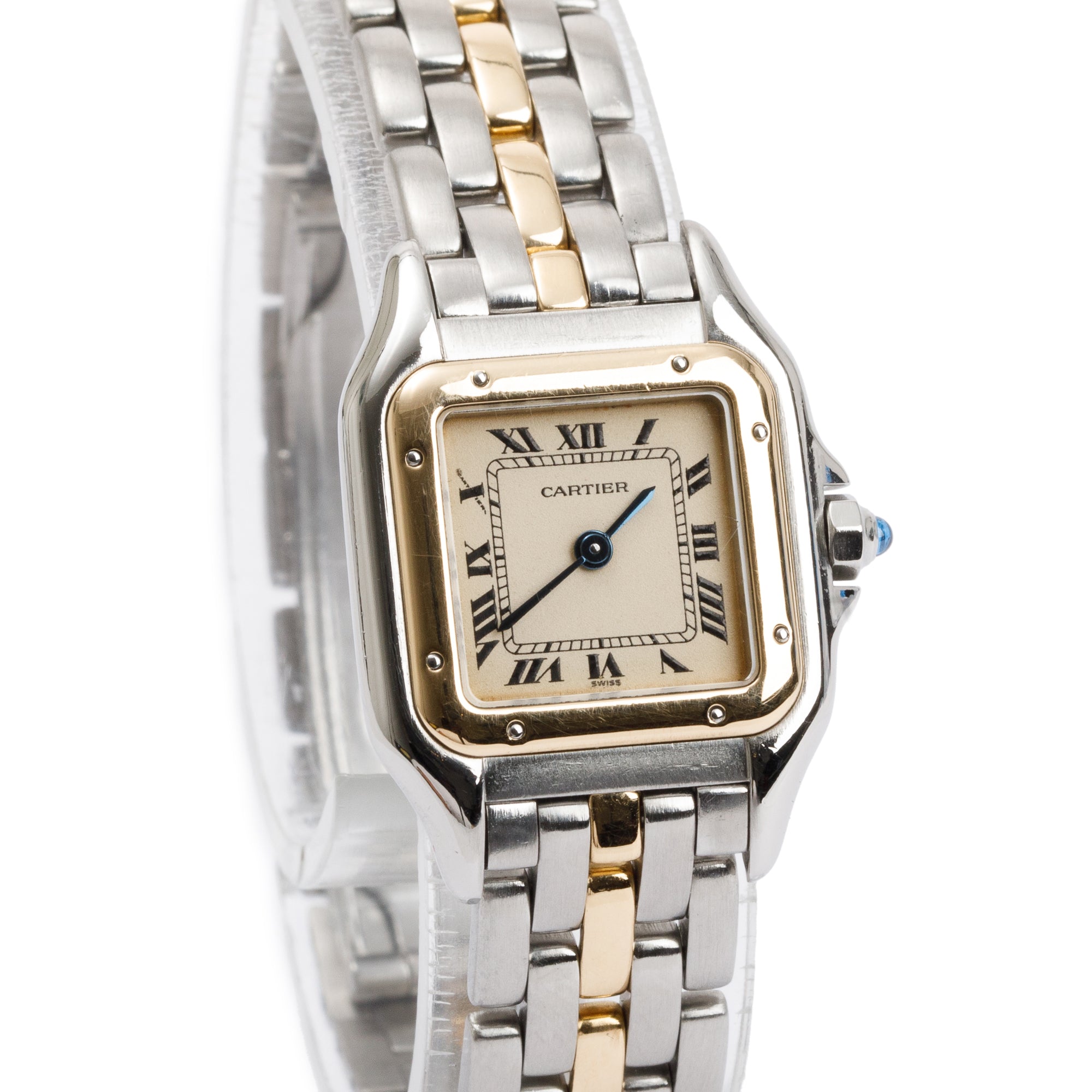 Cartier Steel & 18k Yellow Gold 1-Row Gold Panthere de Cartier Watch, Small Model