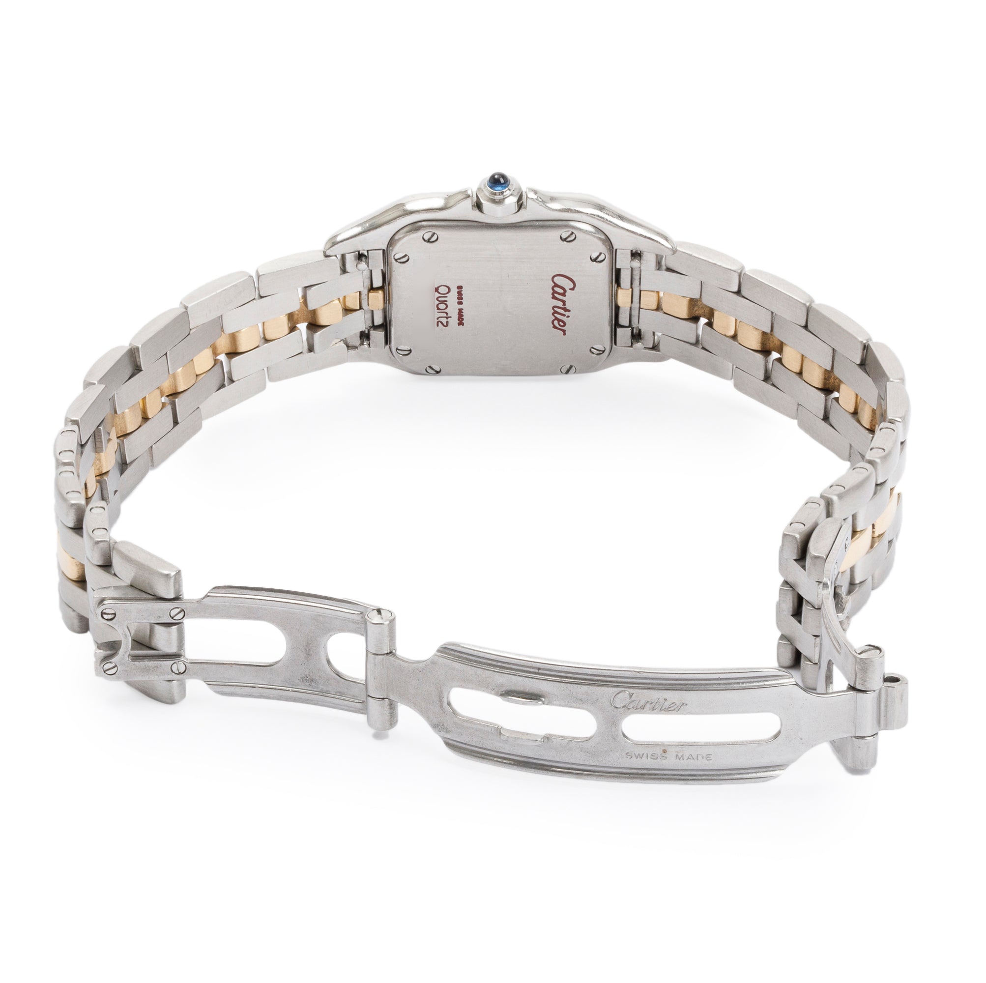 Cartier Steel & 18k Yellow Gold 1-Row Gold Panthere de Cartier Watch, Small Model