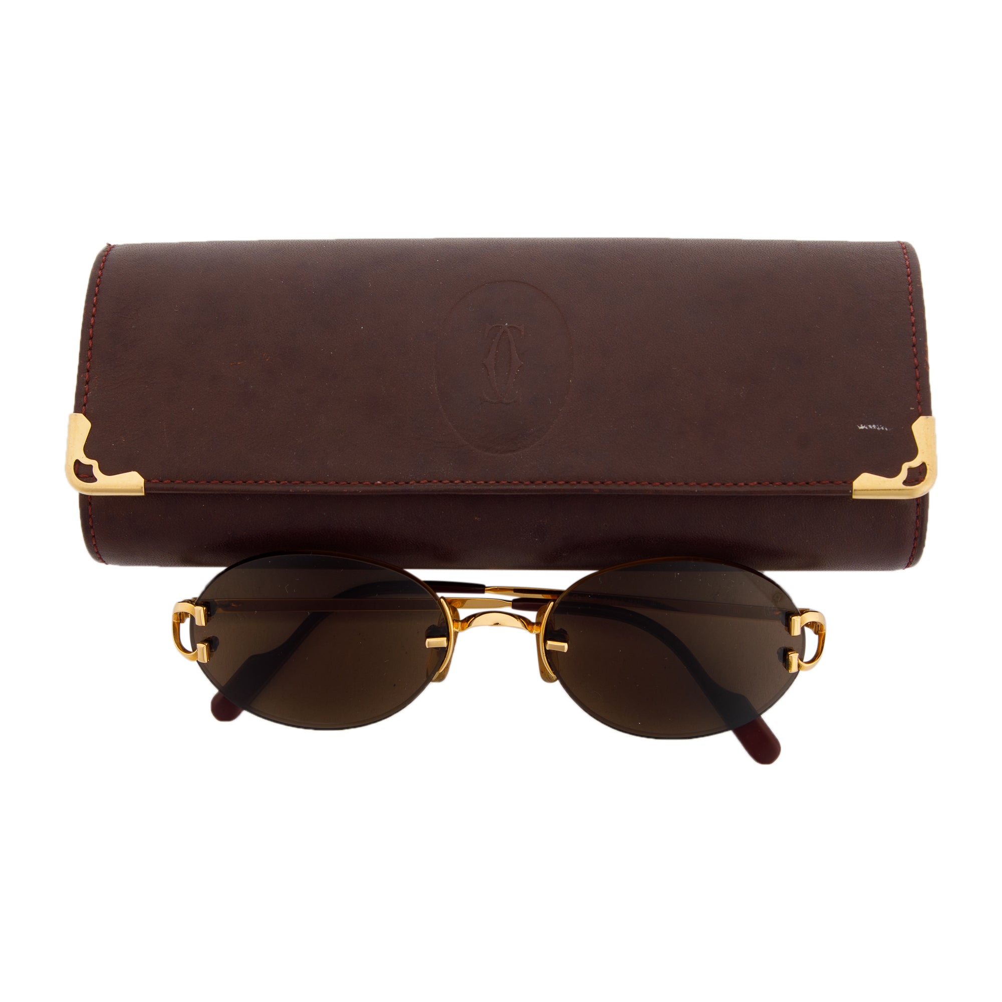 Cartier Vintage 130 Chelsea Rimless Sunglasses