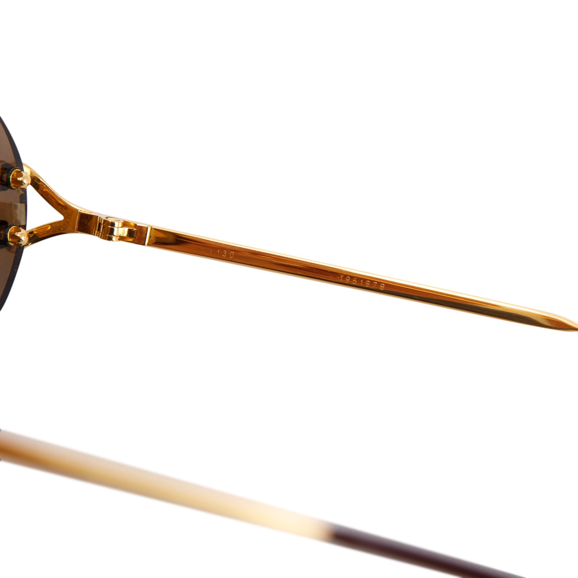 Cartier Vintage 130 Chelsea Rimless Sunglasses