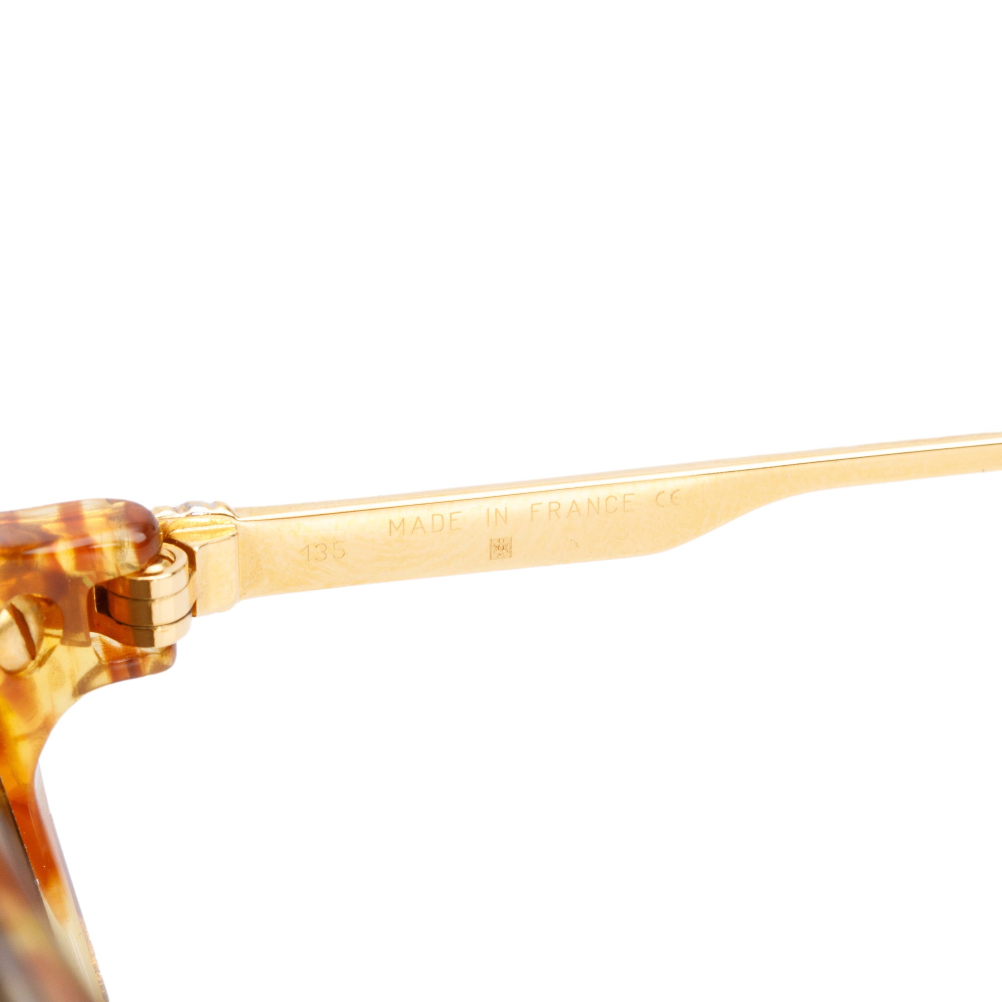 Cartier Vintage 135 Brown Tortoise Trinity Cat Eye Sunglasses w/ Box & Case