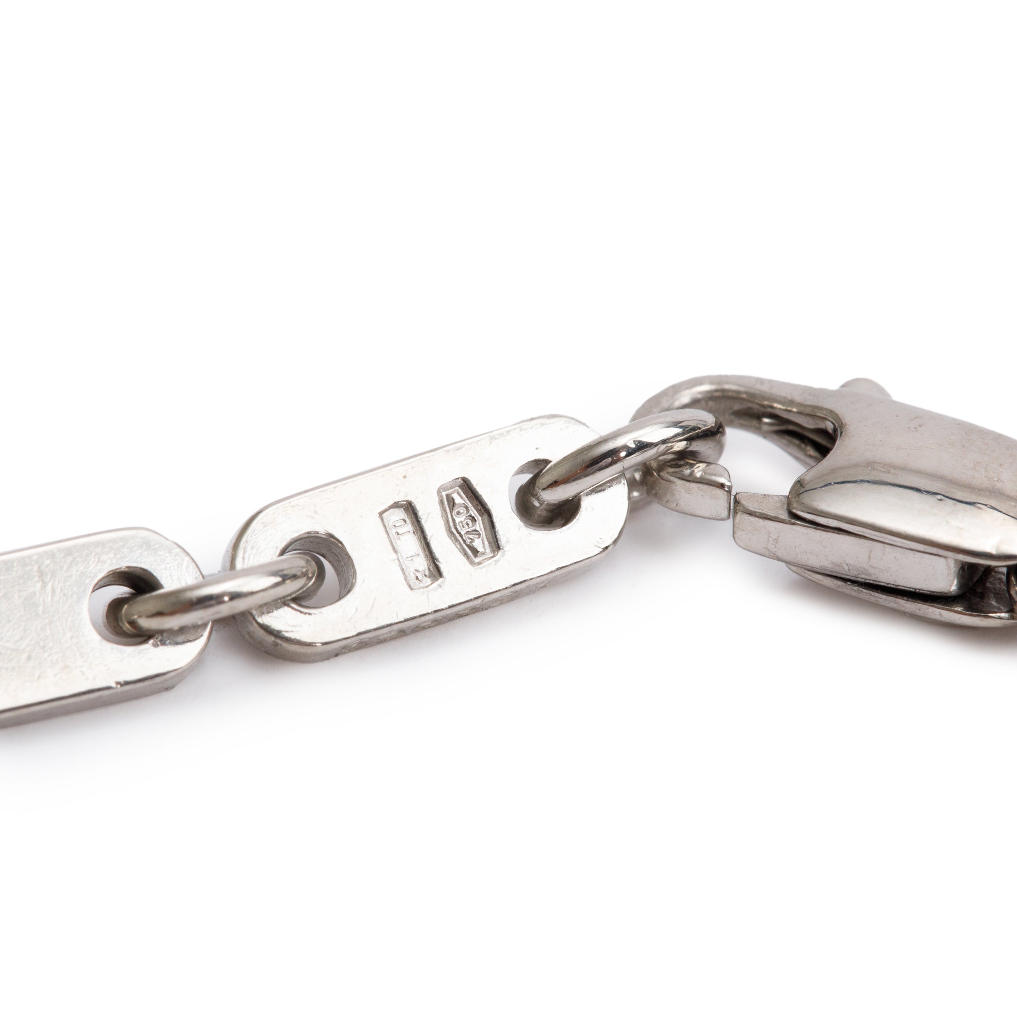 Cartier Vintage 18k White Gold Fidelity Link Bracelet