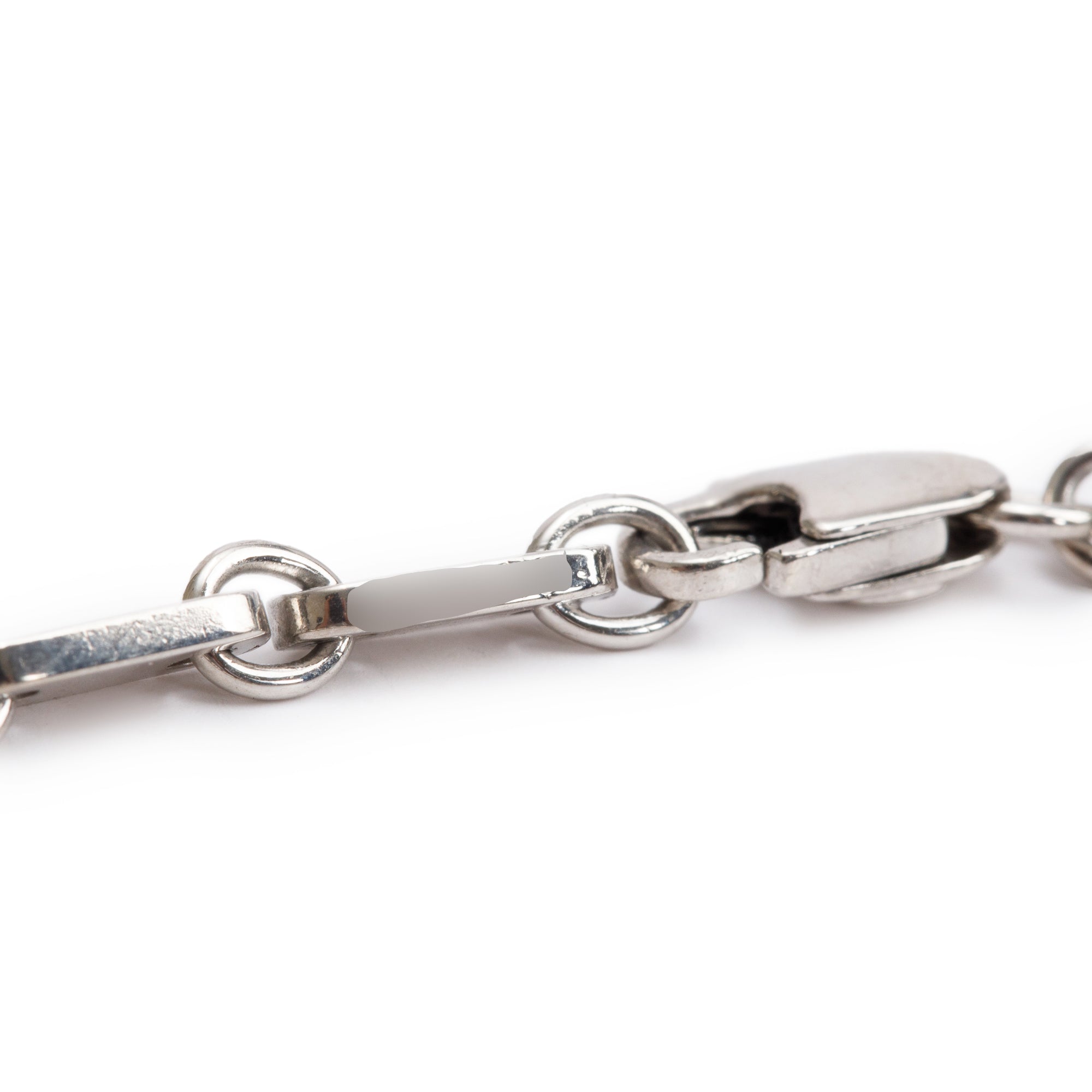 Cartier Vintage 18k White Gold Fidelity Link Bracelet