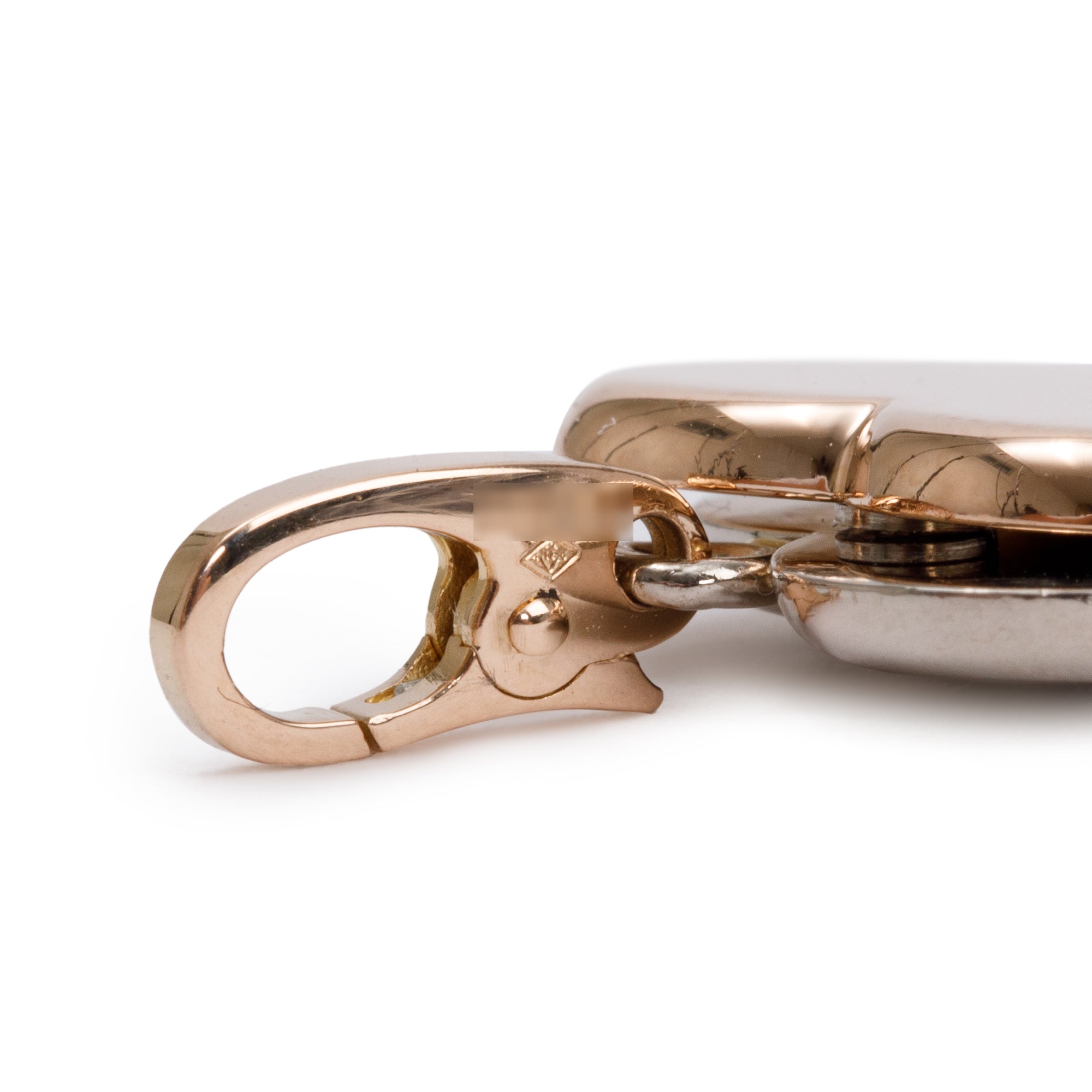 Cartier Vintage 18k White & Rose Gold Double Heart Charm