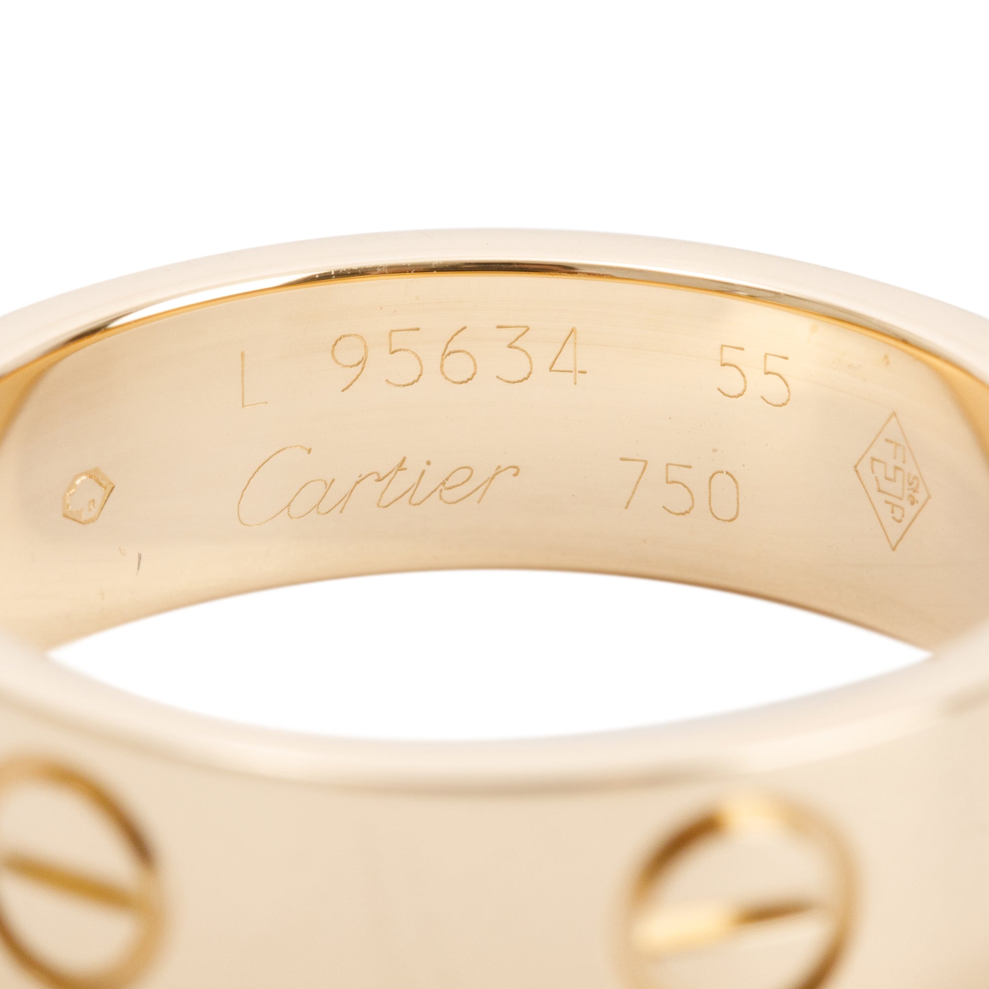Cartier Vintage 18k Yellow Gold 5.5 MM Love Ring