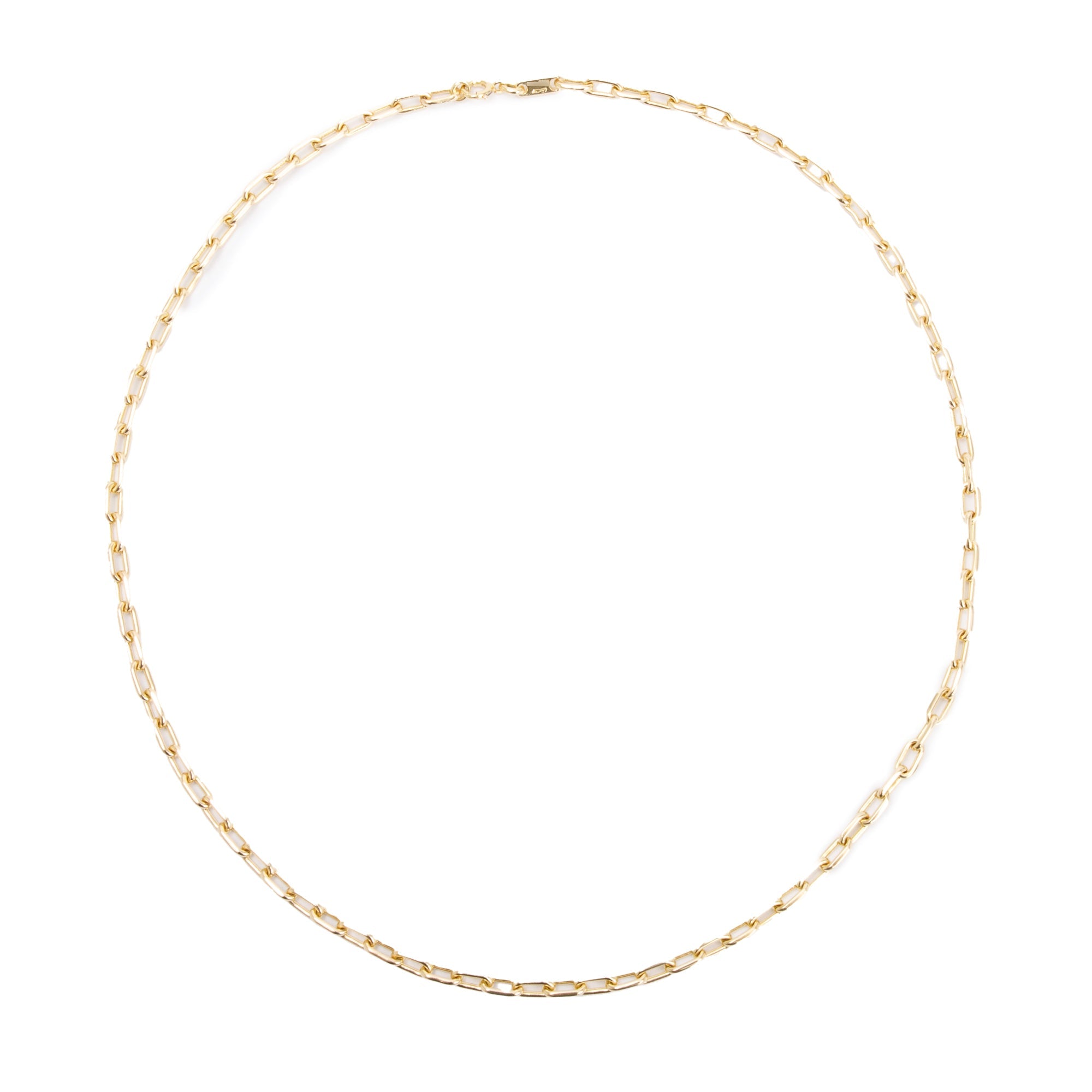 Cartier Vintage 18k Yellow Gold Spartacus Link Chain Necklace w/ Certificate
