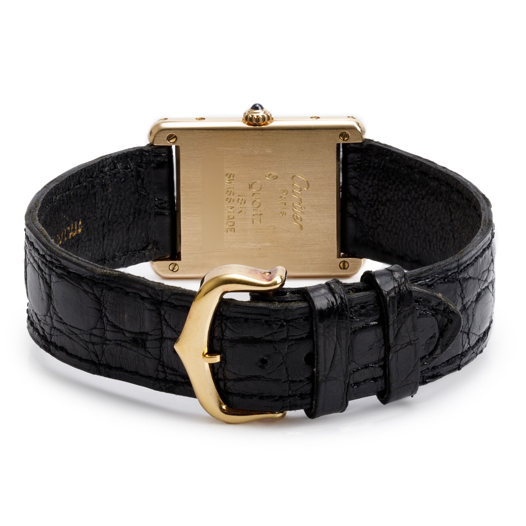 Cartier Vintage 18k Yellow Gold Tank Louis Watch, Large Model w/ Box & Papers