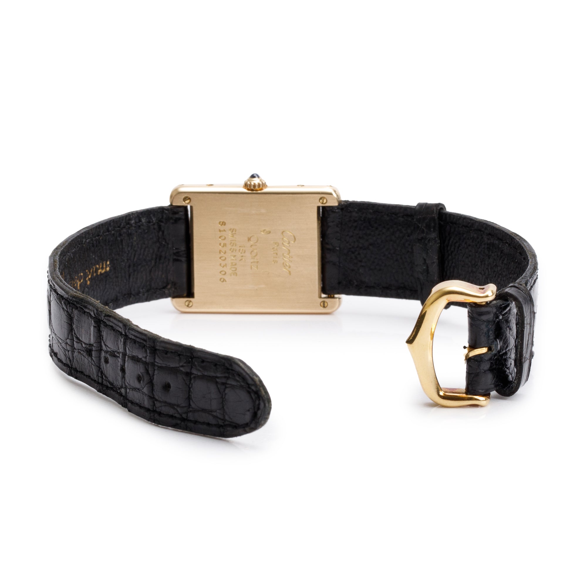 Cartier Vintage 18k Yellow Gold Tank Louis Watch, Large Model w/ Box & Papers