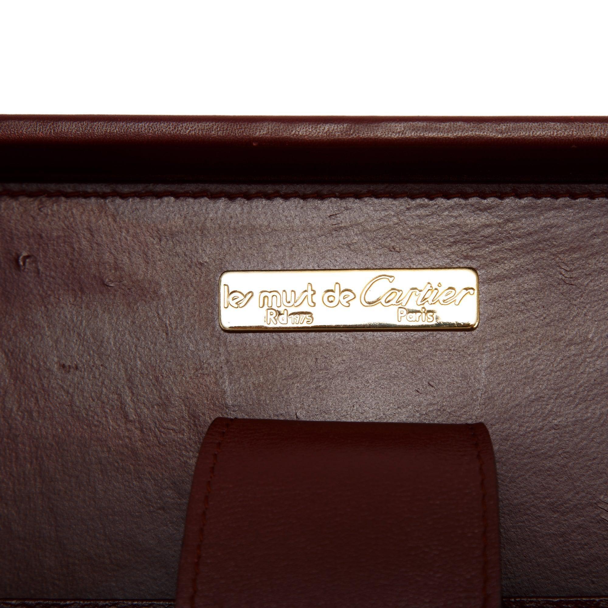 Cartier Vintage Must De Cartier Leather Briefcase