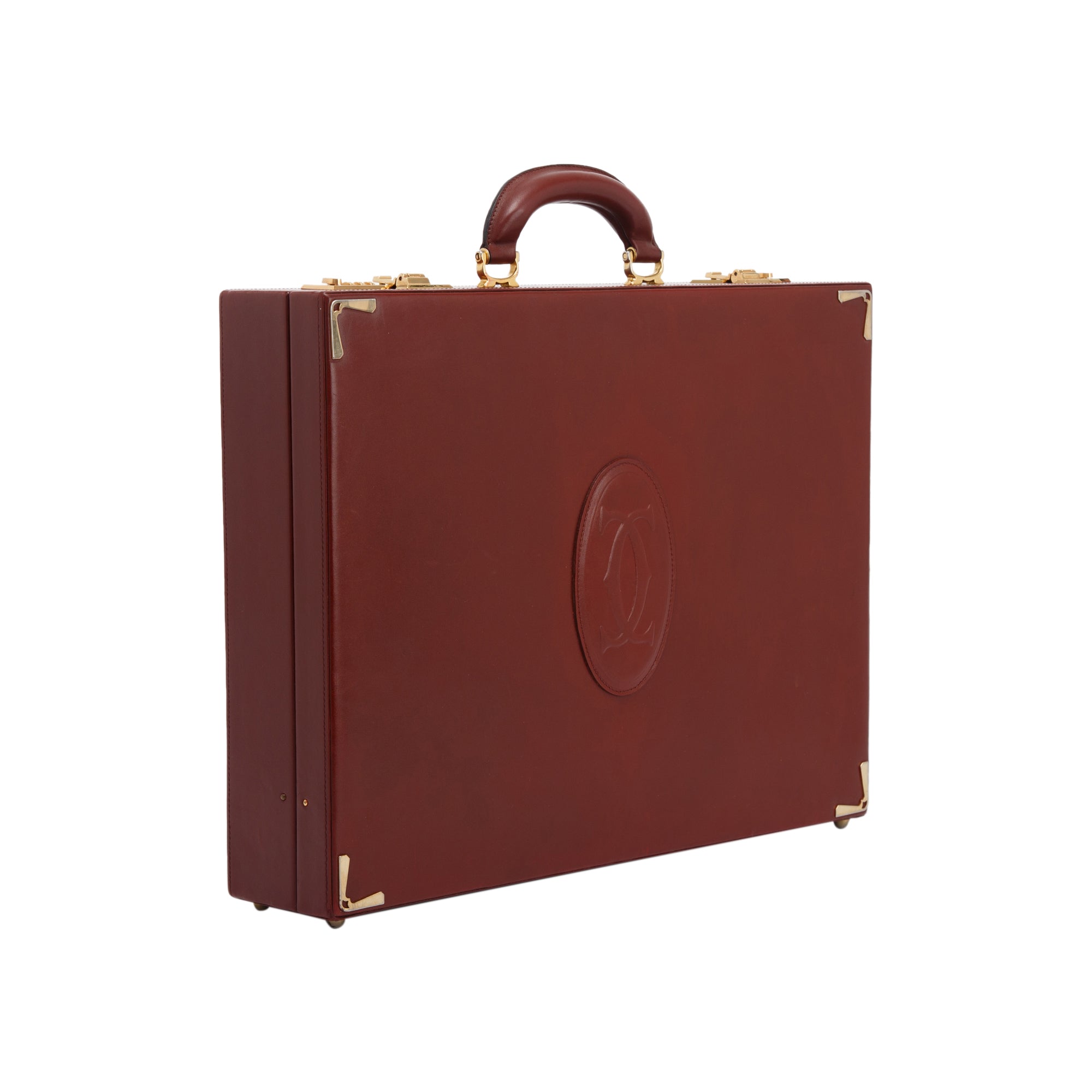 Cartier Vintage Must De Cartier Leather Briefcase