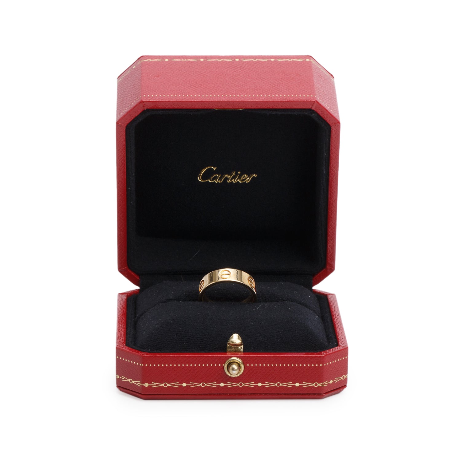 Cartier 2025 18k Yellow Gold 5.5 MM Love Ring, Classic Model, Size 52 6 w/ Box & Receipt