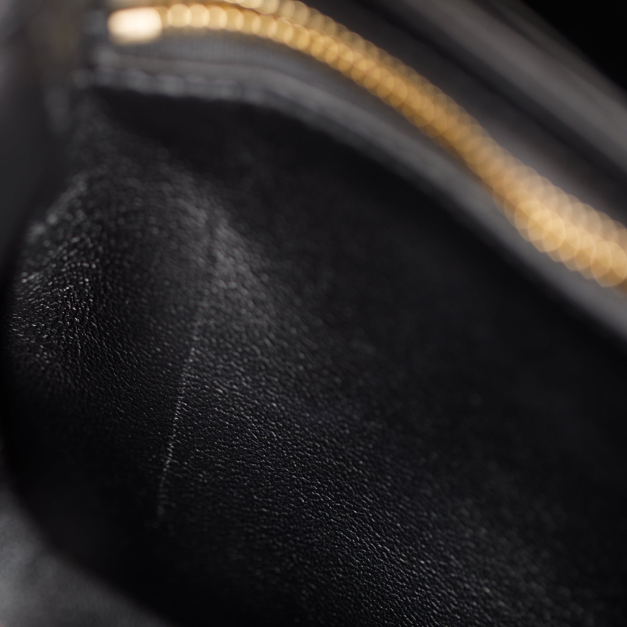 Celine 2020 Black Shiny Calfskin Leather Teen Triomphe Shoulder Bag