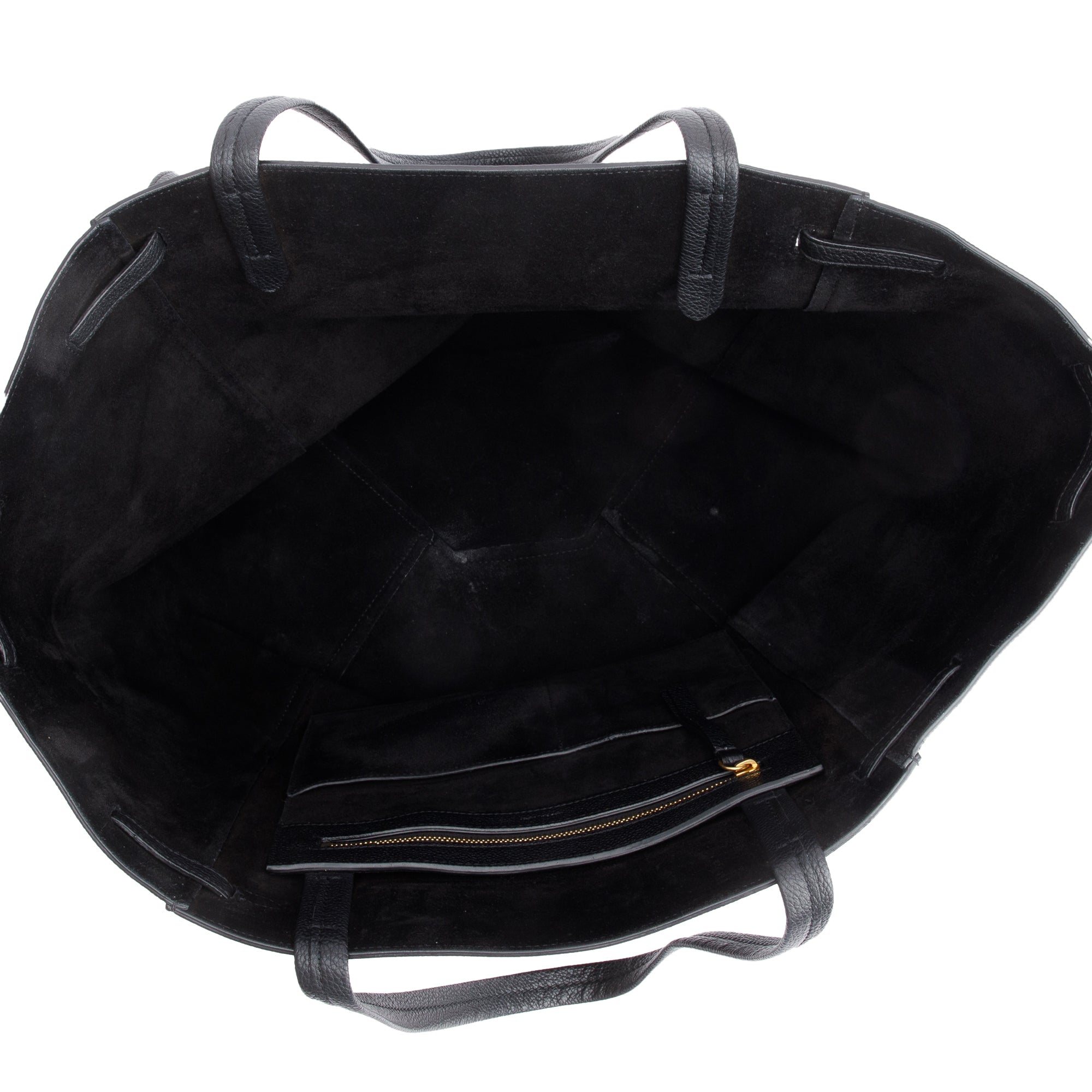 Celine 2020 Black Soft Grained Calfskin Medium Cabas Phantom Tote