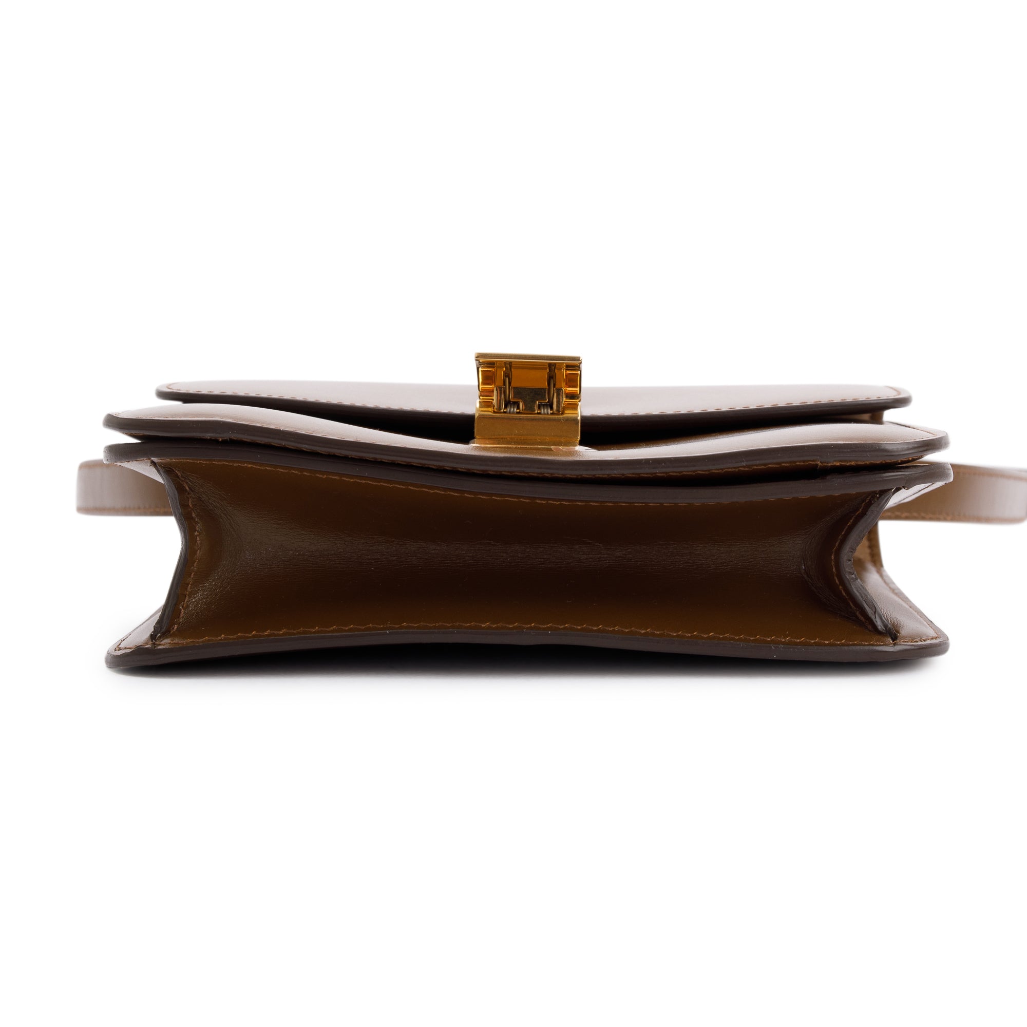 Celine 2020 Camel Smooth Calfskin Small Classic Box Flap Bag