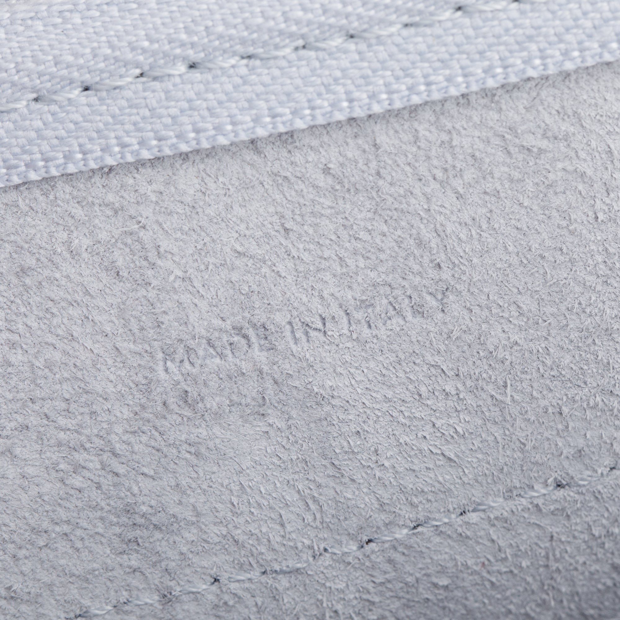 Celine 2021 Grey Grained Calfskin Leather Nano Belt Bag w/ Strap