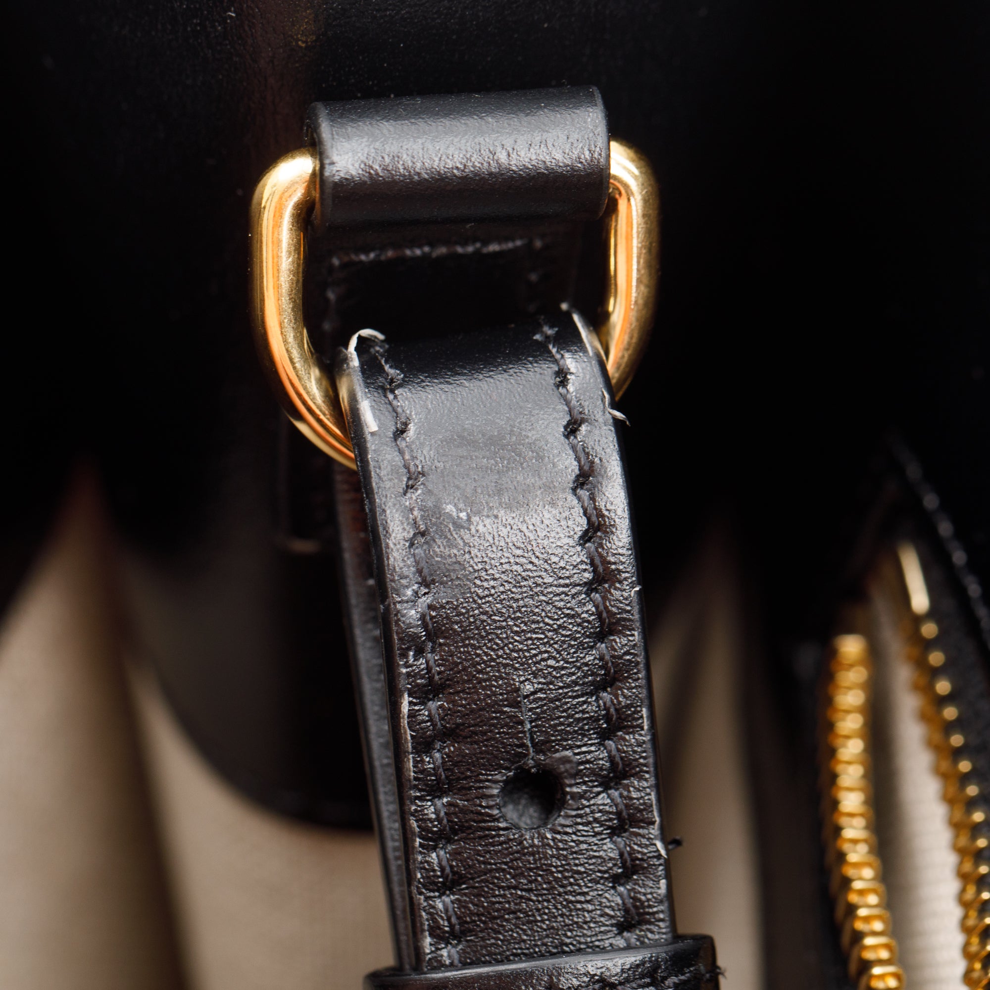 Celine 2021 Small Beige Canvas Black Calfskin Logo Vertical Cabas Tote w/ Strap