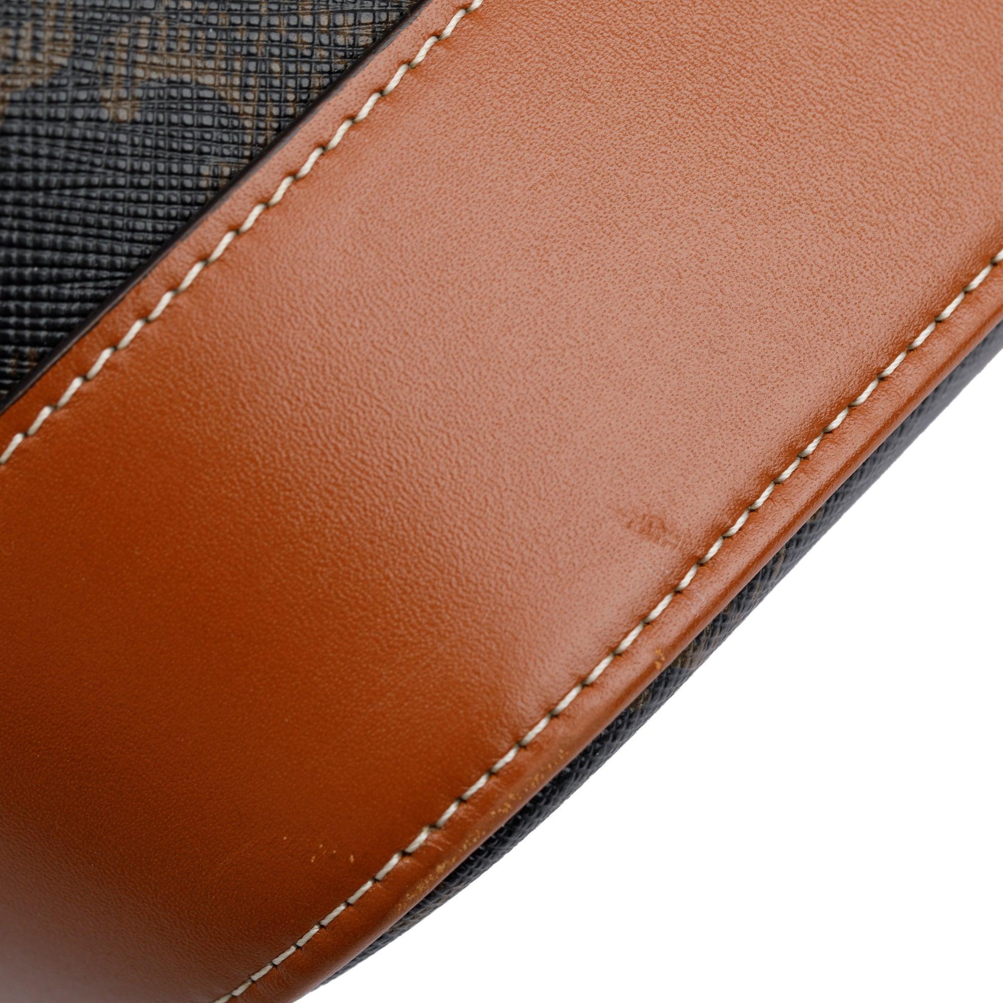 Celine 2022 Brown Triomphe Canvas Medium Bucket Bag