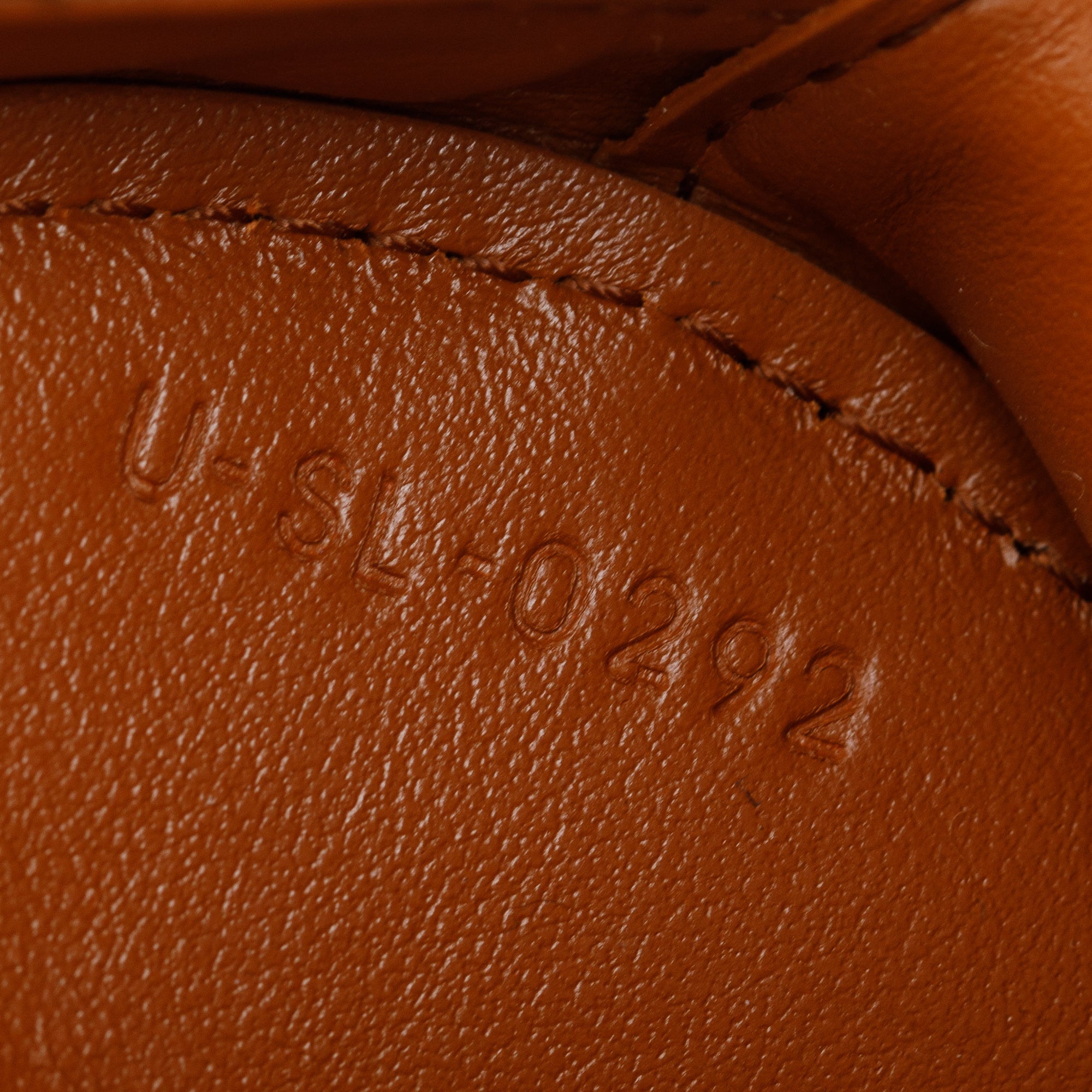 Celine 2022 Tan Smooth Calfskin Leather Mini Cuir Triomphe Oval Crossbody Bag w/ Box