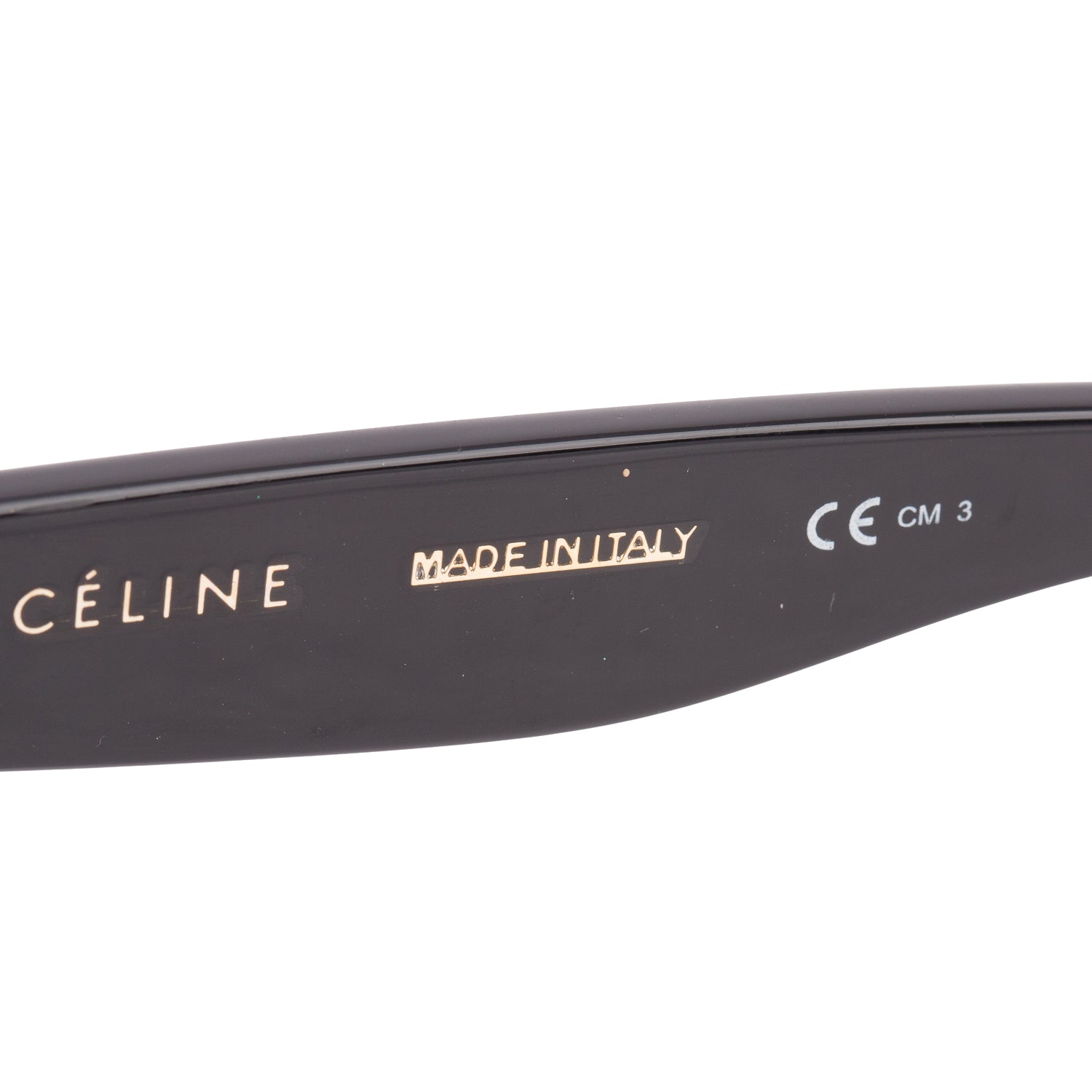 Celine CL41385/F/S Black Acetate Cat Eye Sunglasses