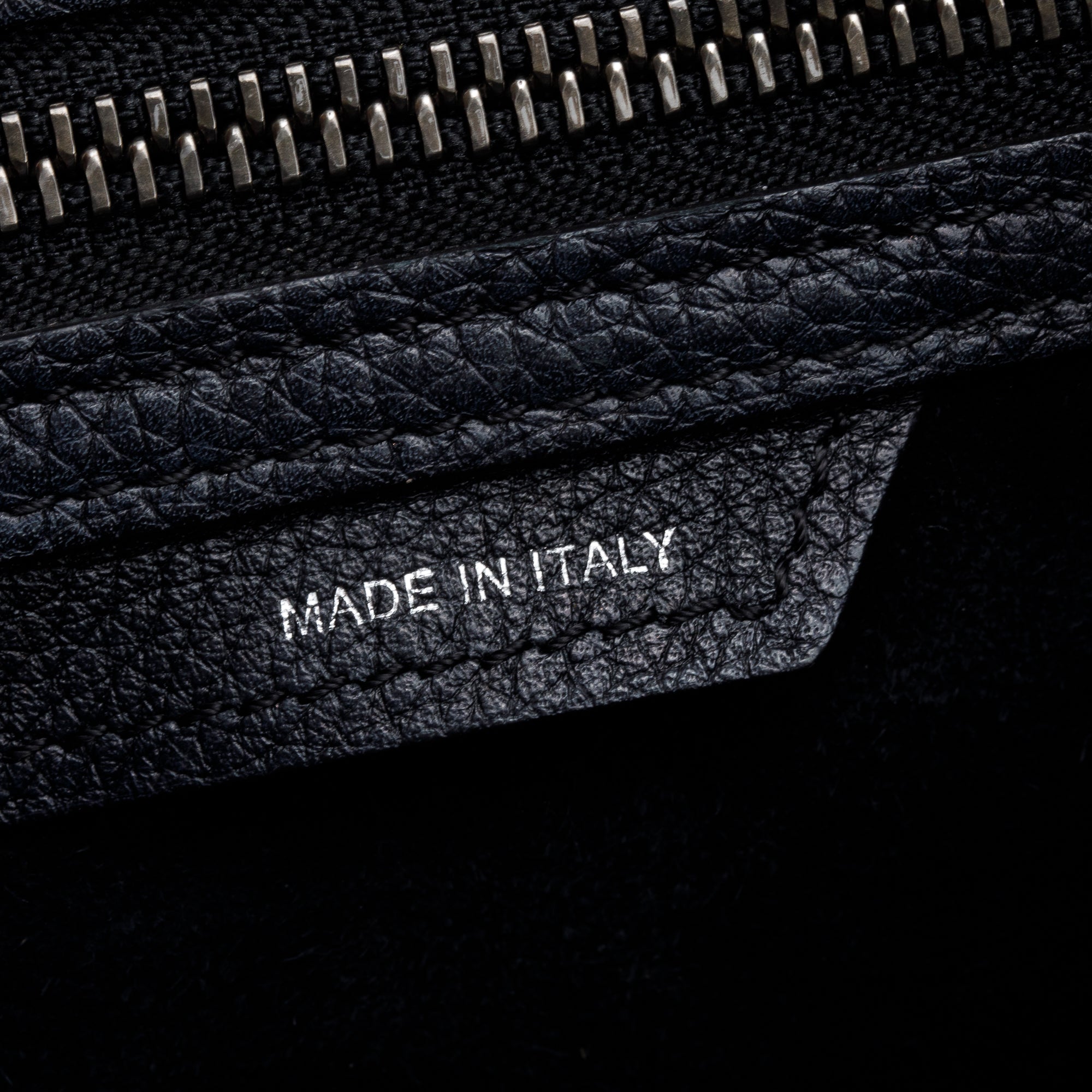 Celine Black Calfskin Leather Micro Luggage Tote